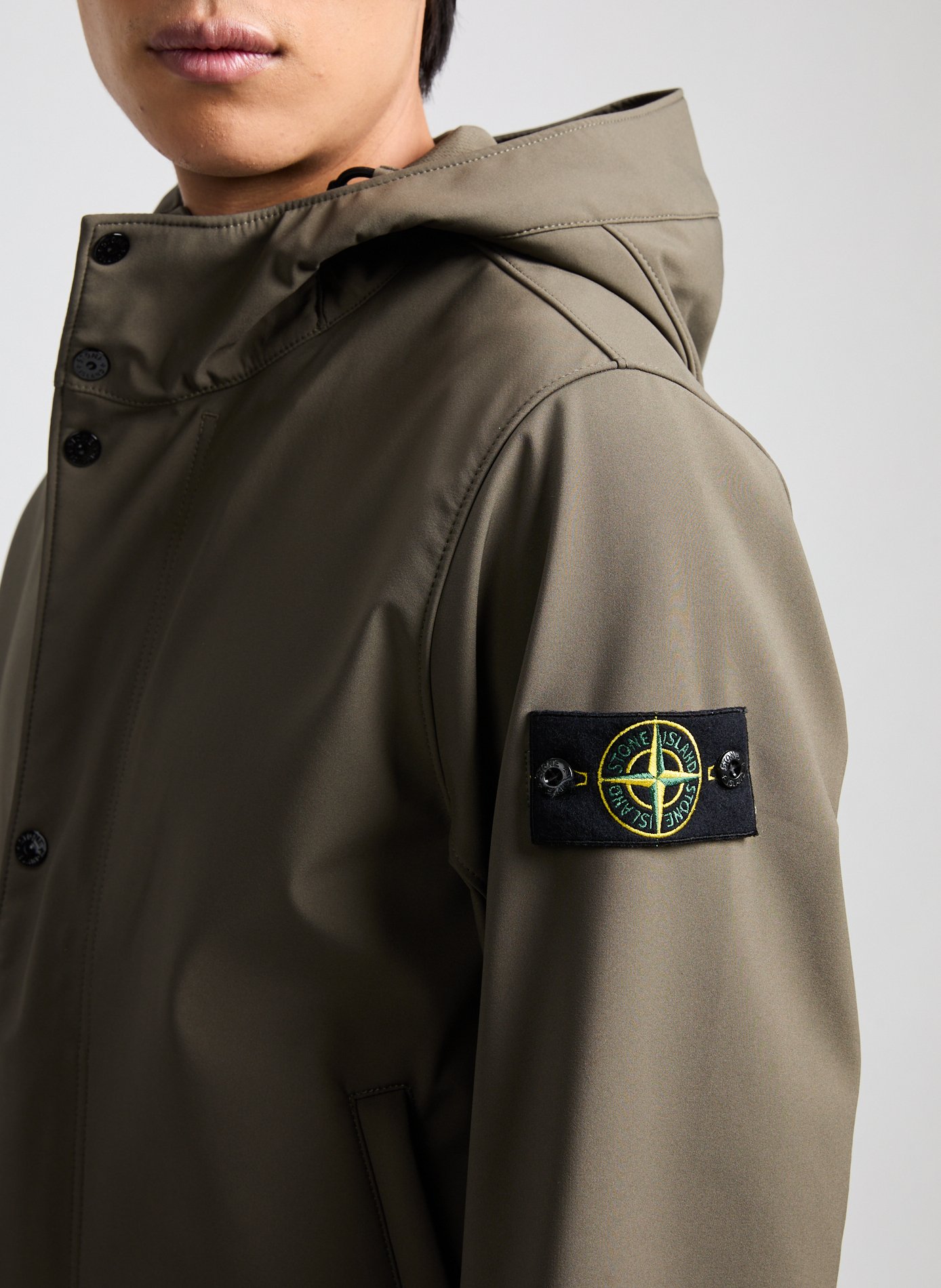 Hooded Jacket STONE ISLAND Green