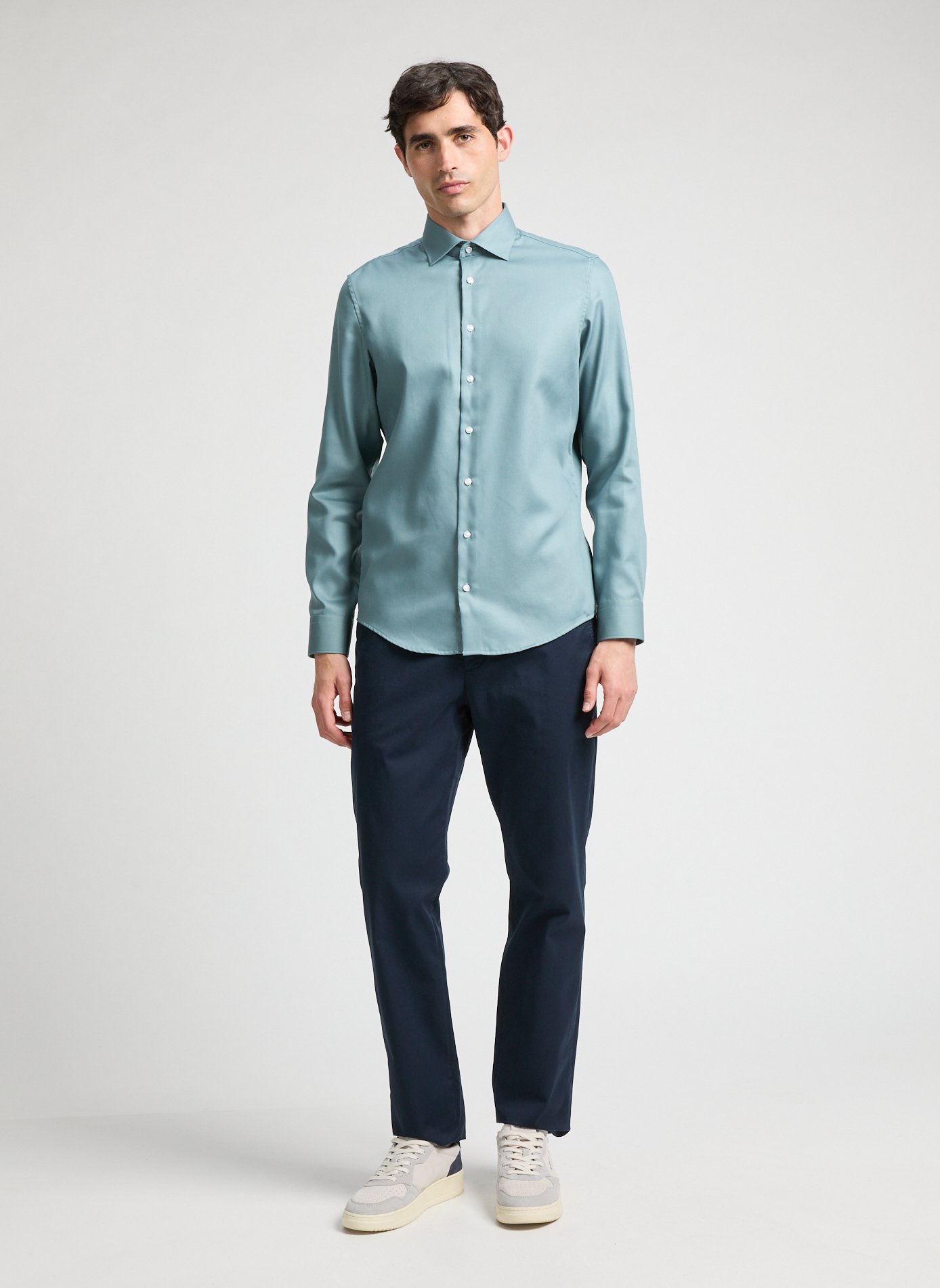 Chemise slim sans repassage SEIDENSTICKER Vert