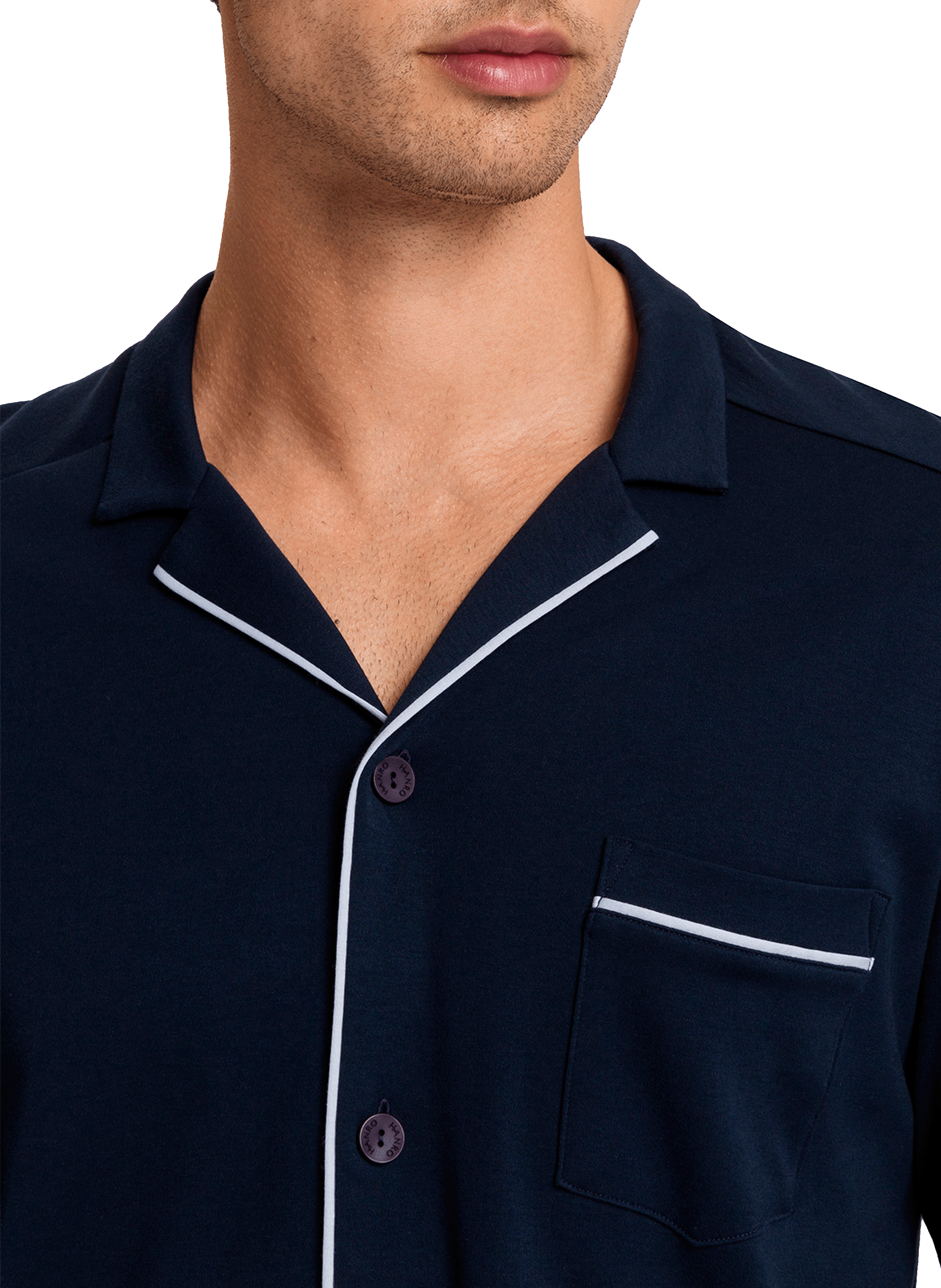 Cotton pajama set HANRO Blue