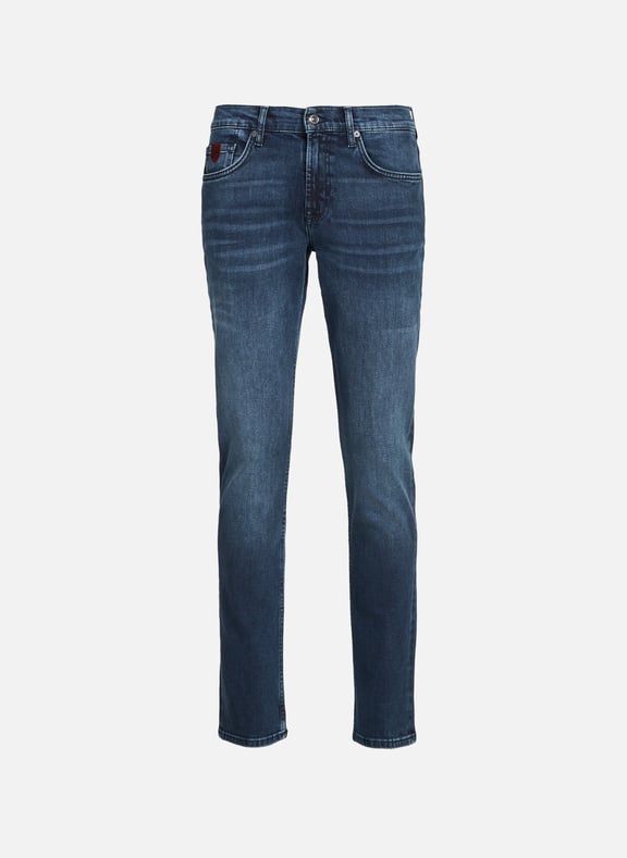 Cotton-blend slim-fit jeans Blue by 7 FOR ALL MANKIND 7 FOR ALL MANKIND Cotton-blend slim-fit jeans Blue