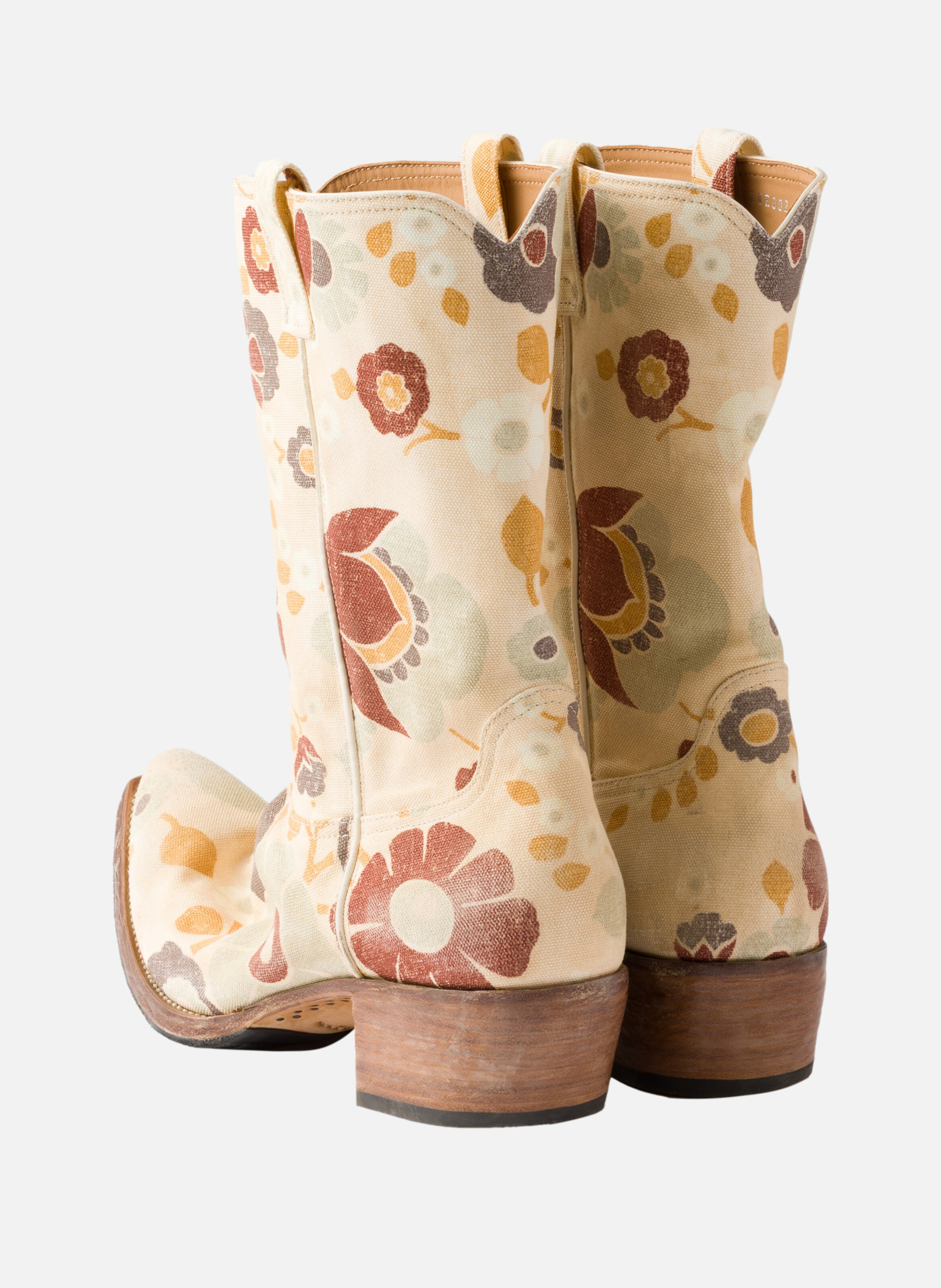 Bottes en tissu imprimé PRADA Beige