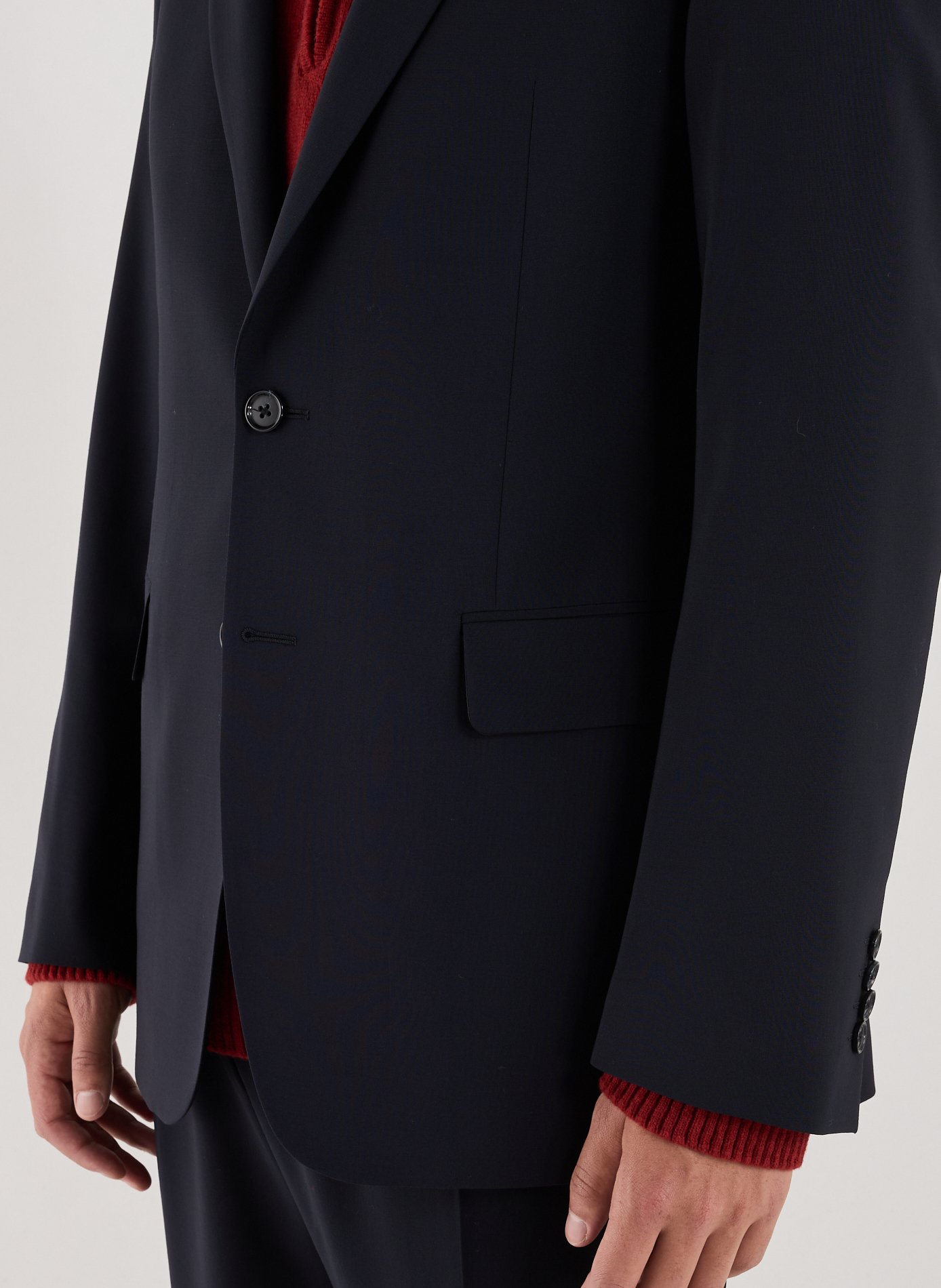 Veste de costumem en laine mélangée  AU PRINTEMPS PARIS Bleu