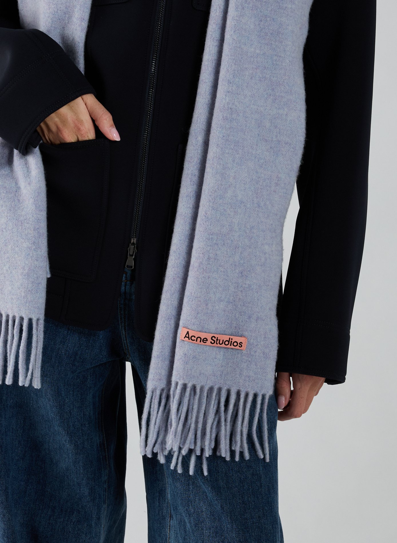 Echarpe en laine  ACNE STUDIOS Bleu