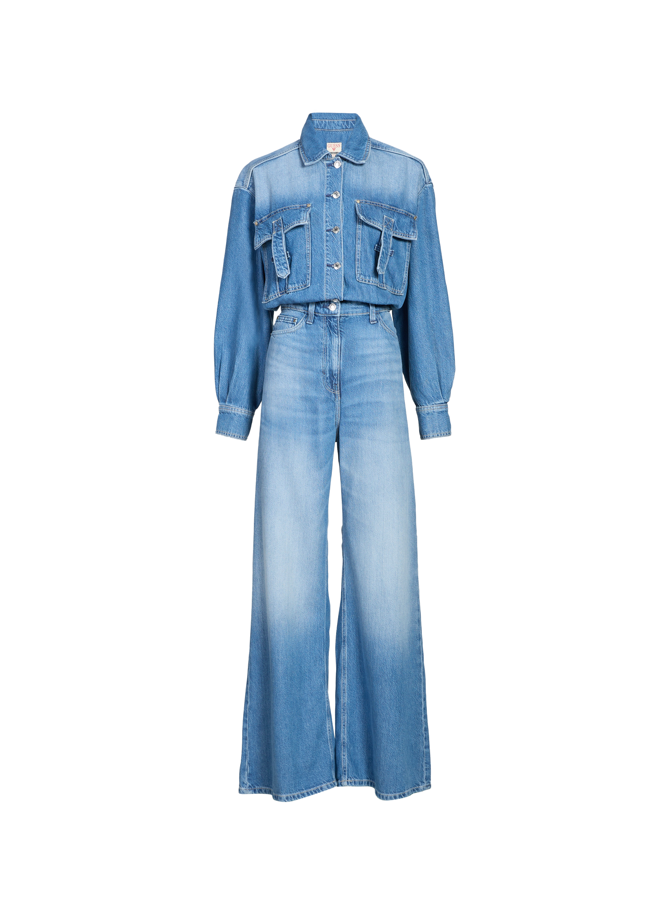 GUESS Denim Jumpsuit Multicolour