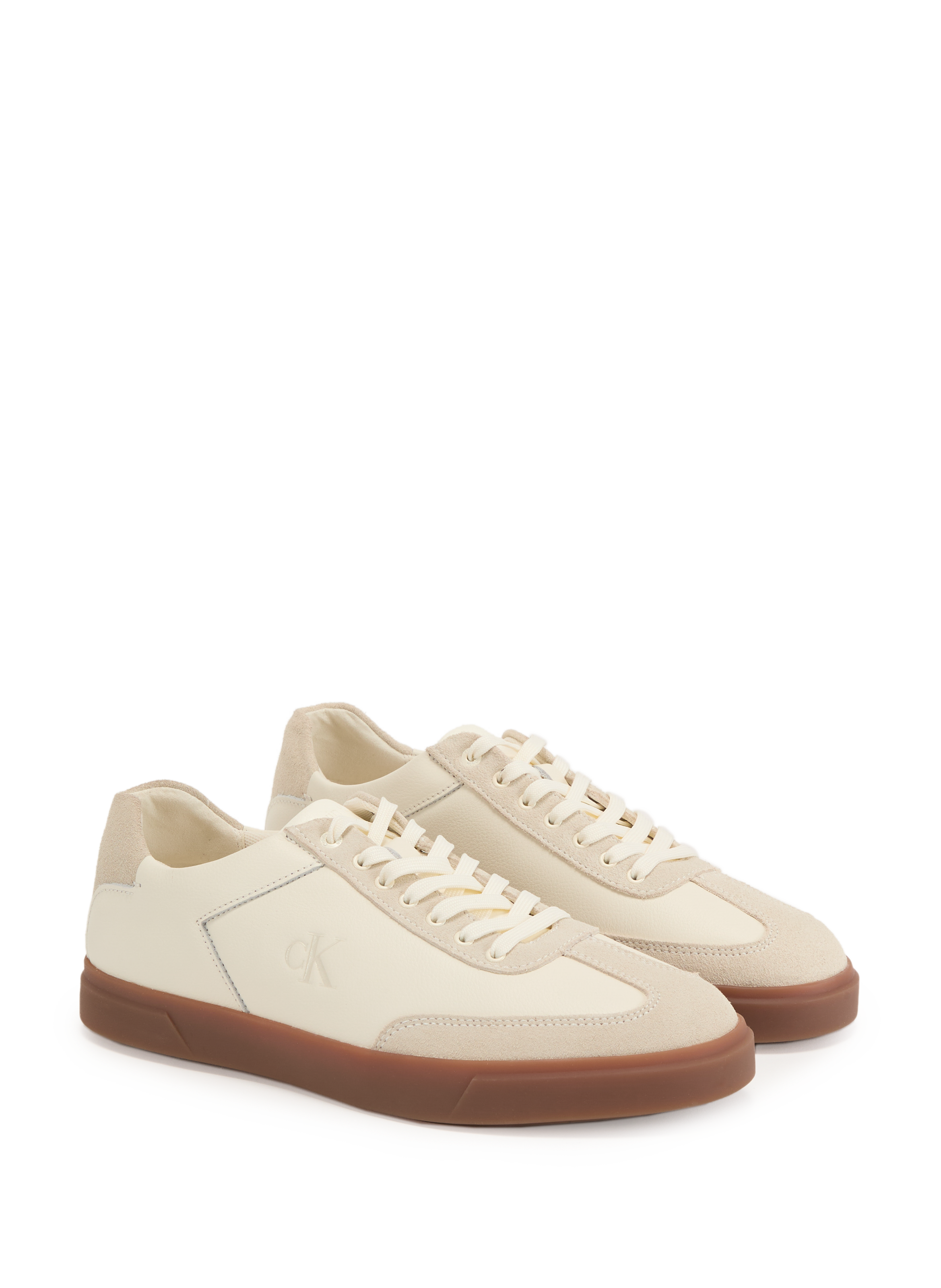 Baskets en cuir  CALVIN KLEIN Beige