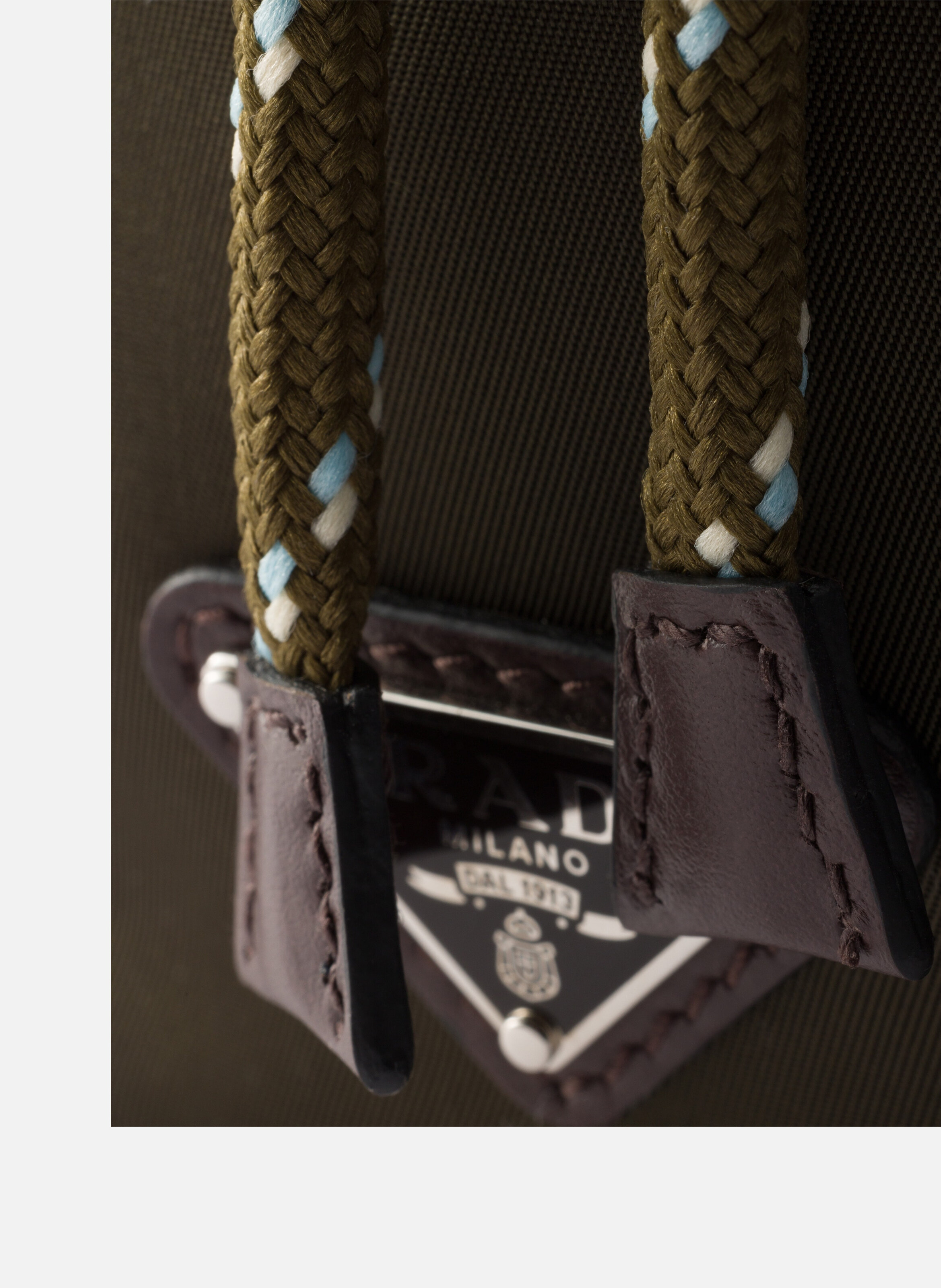 Pochette prada speedrock en re-nylon et cuir PRADA Vert