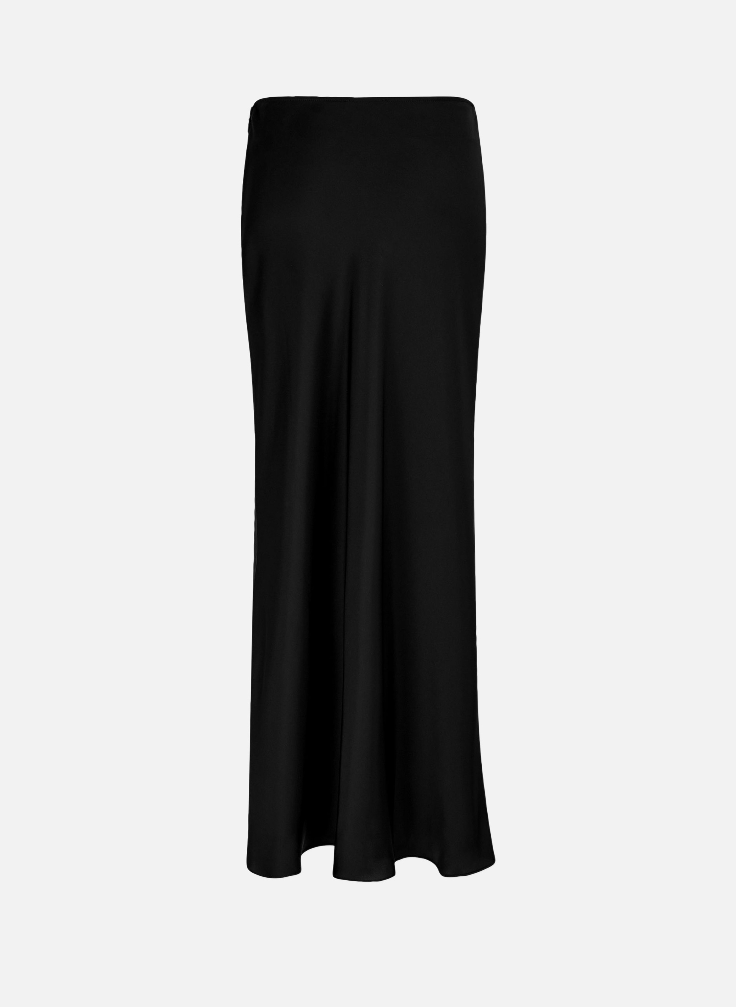 Jupe en satin détails chaînes RABANNE Noir