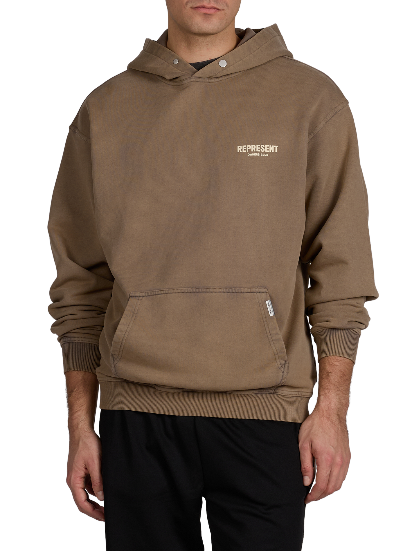 Cotton hoodie REPRESENT Beige