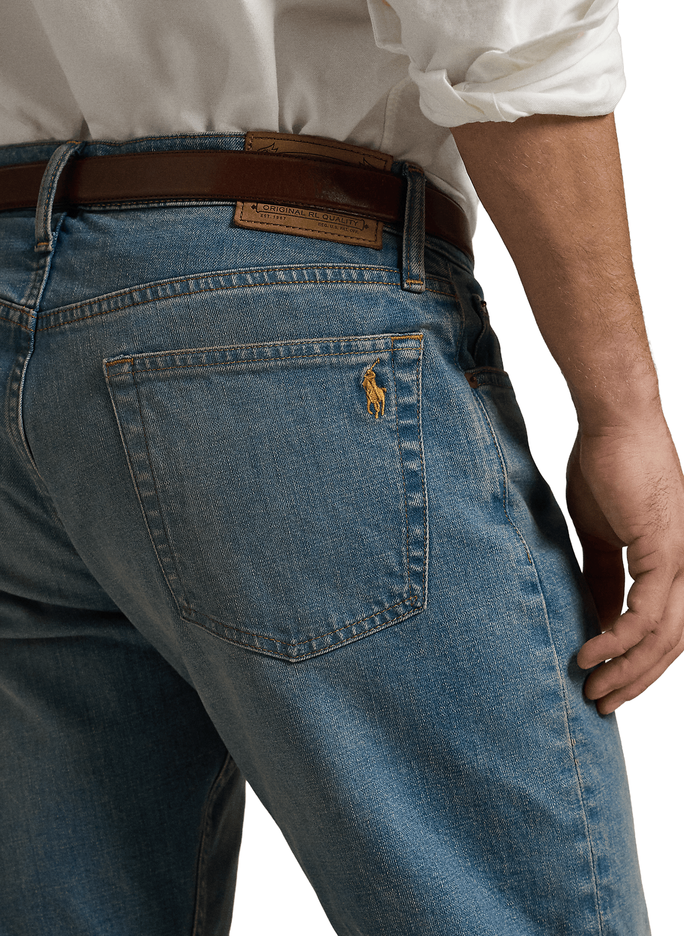 Straight cut jeans in blended cotton POLO RALPH LAUREN Blue