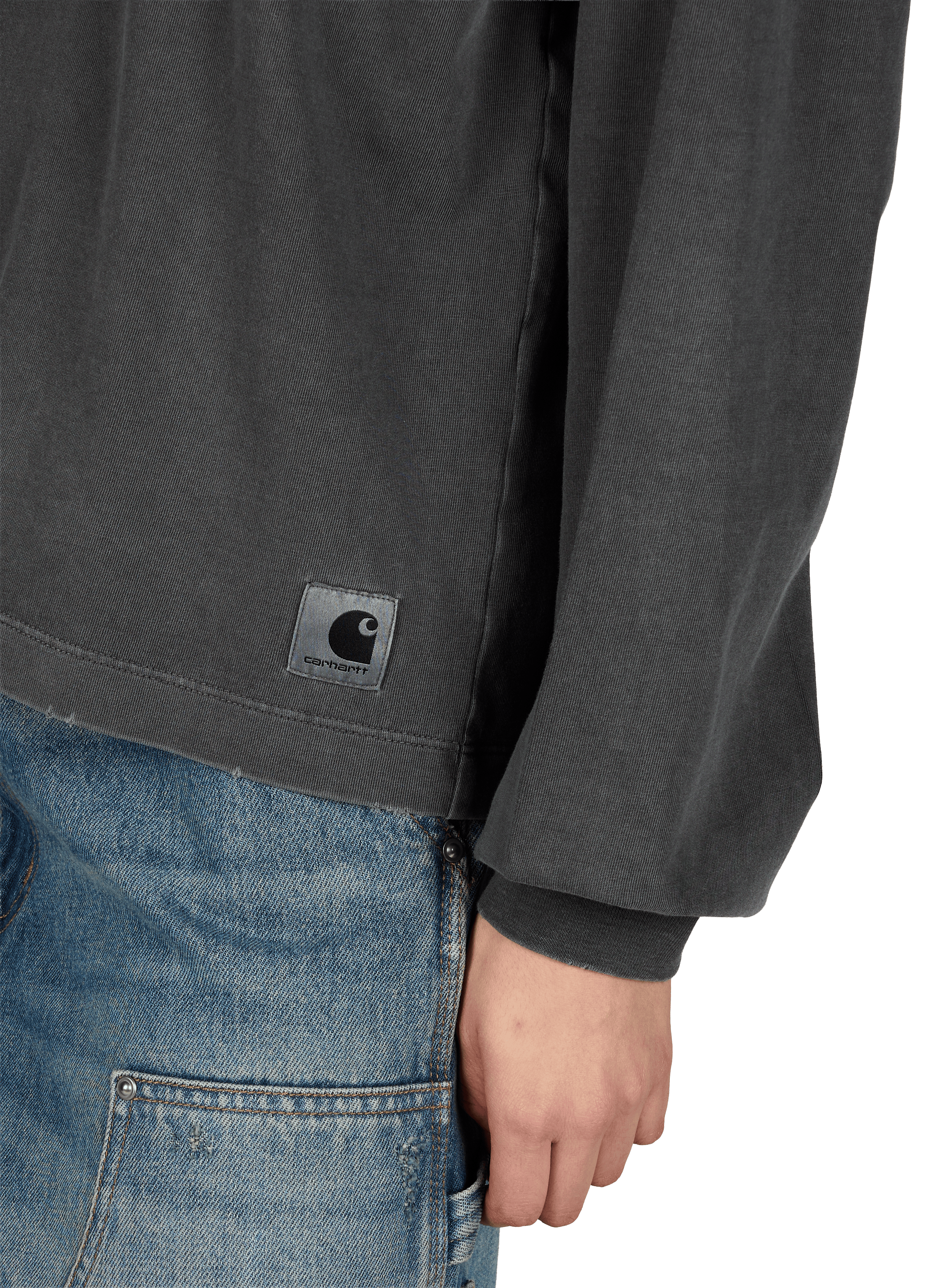 T-shirt à manches longues en coton CARHARTT WIP Noir