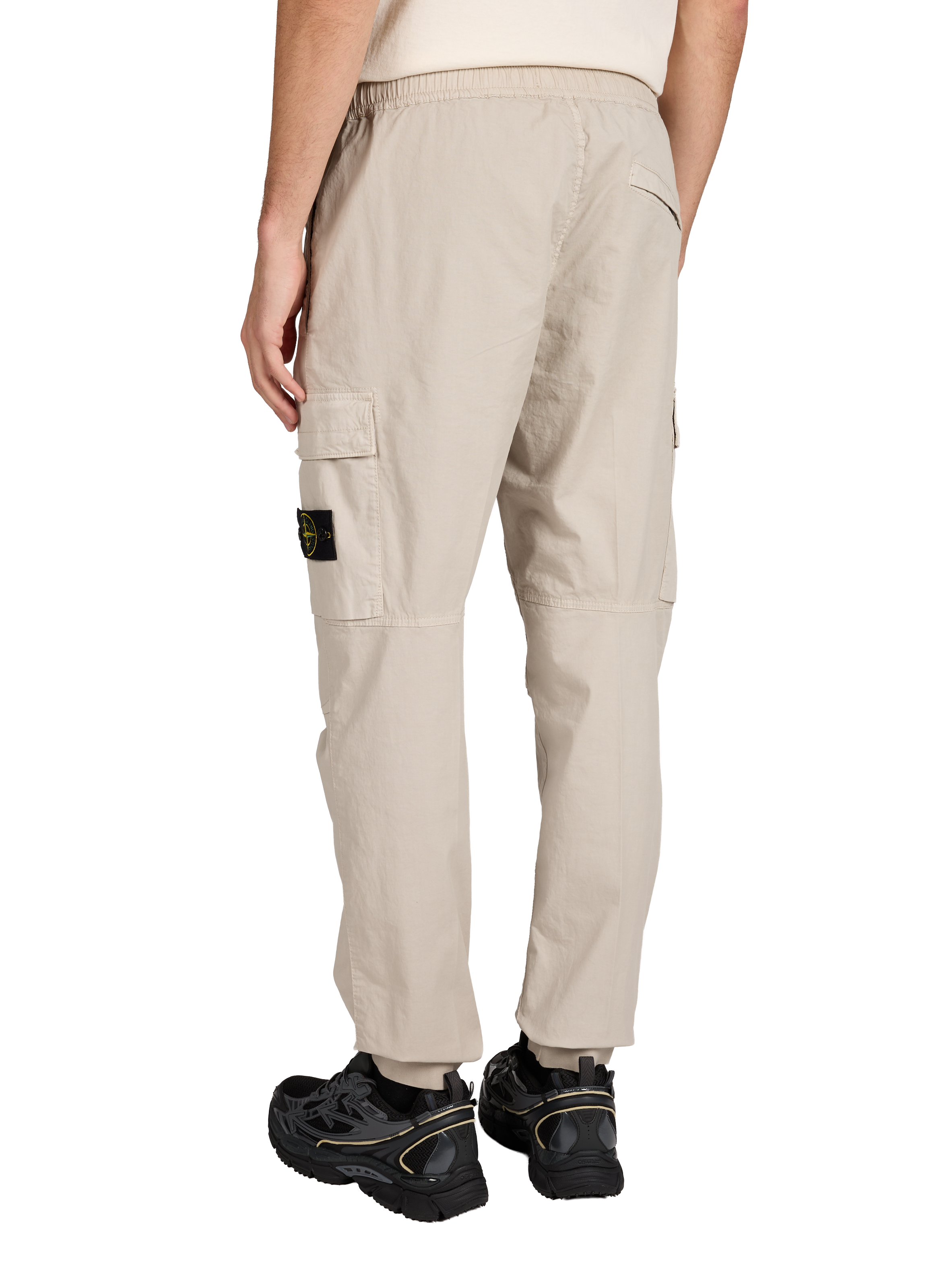 Cotton blend cargo pants STONE ISLAND Grey
