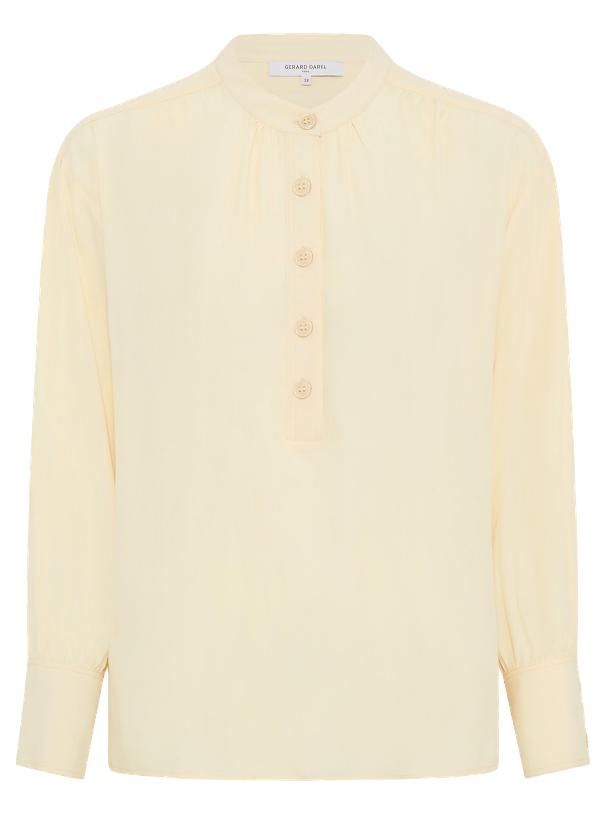 Blouse fluide à col tunisien - cezanne GERARD DAREL Jaune