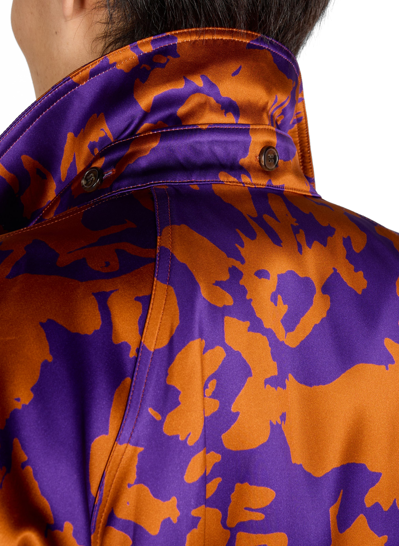 Jacket with classic collar and print DRIES VAN NOTEN Multicolour