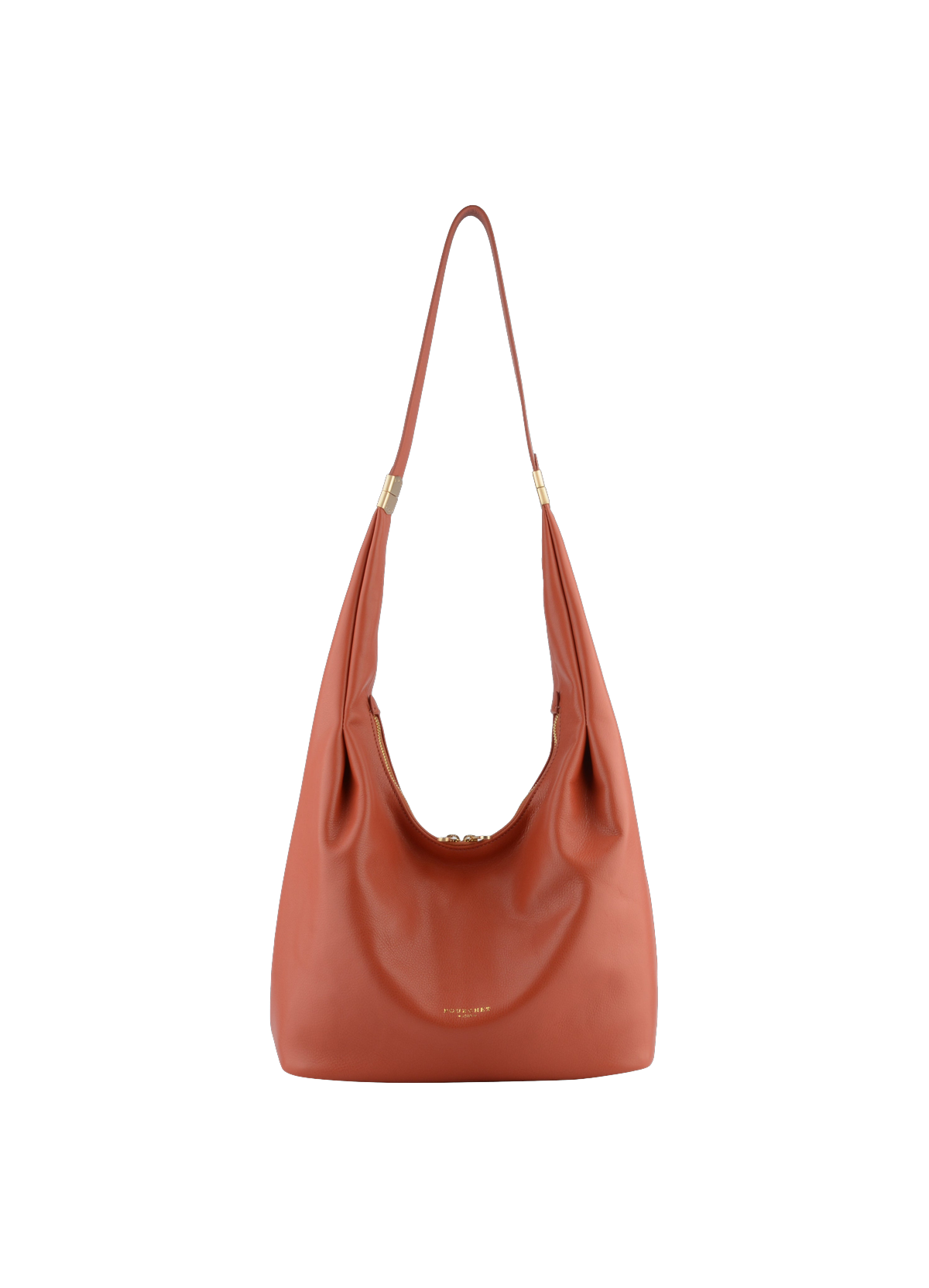 Arche | Sac besace hobo en cuir de vachette POURCHET Orange