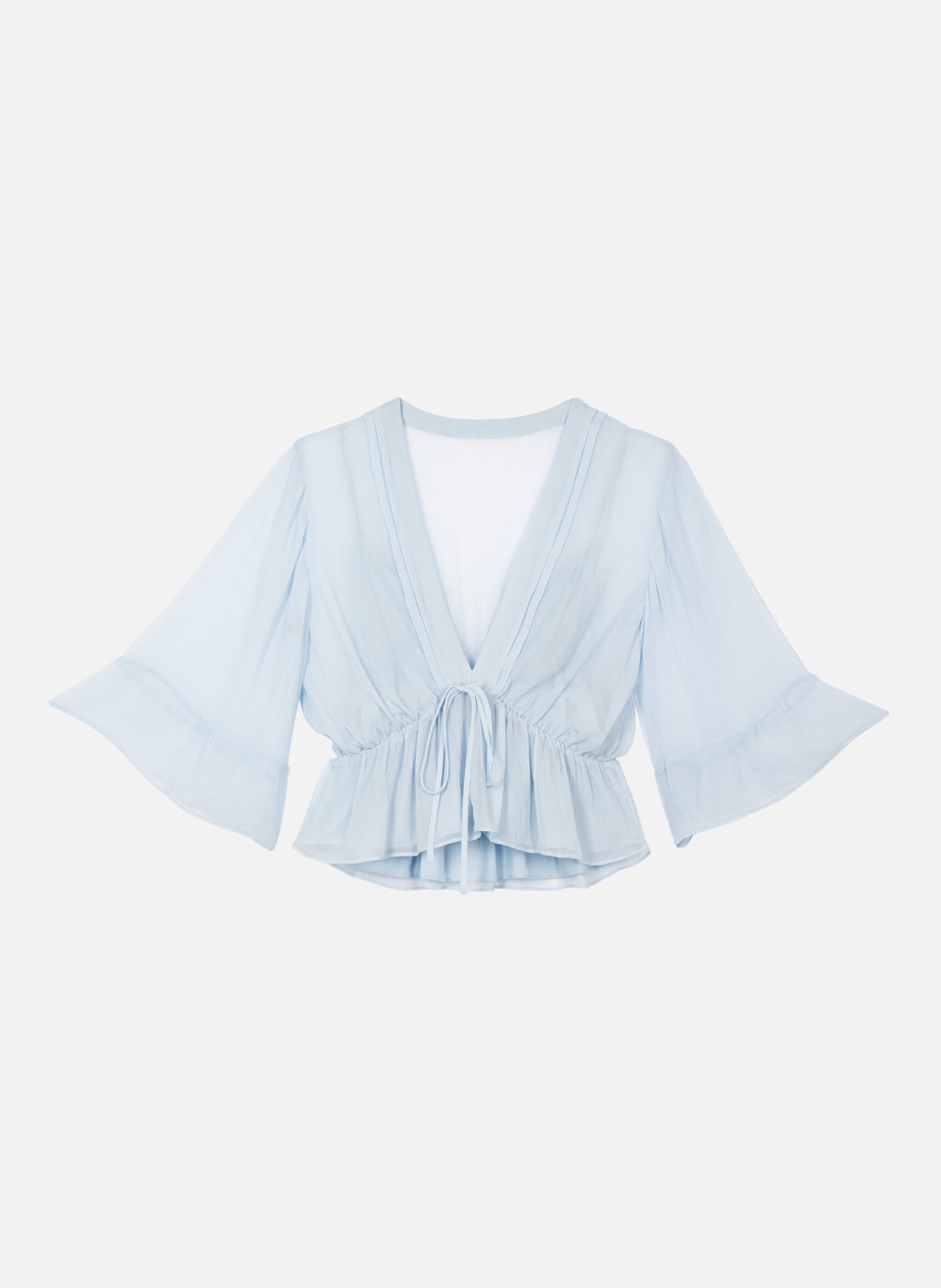 Blouse volantée THE KOOPLES Bleu