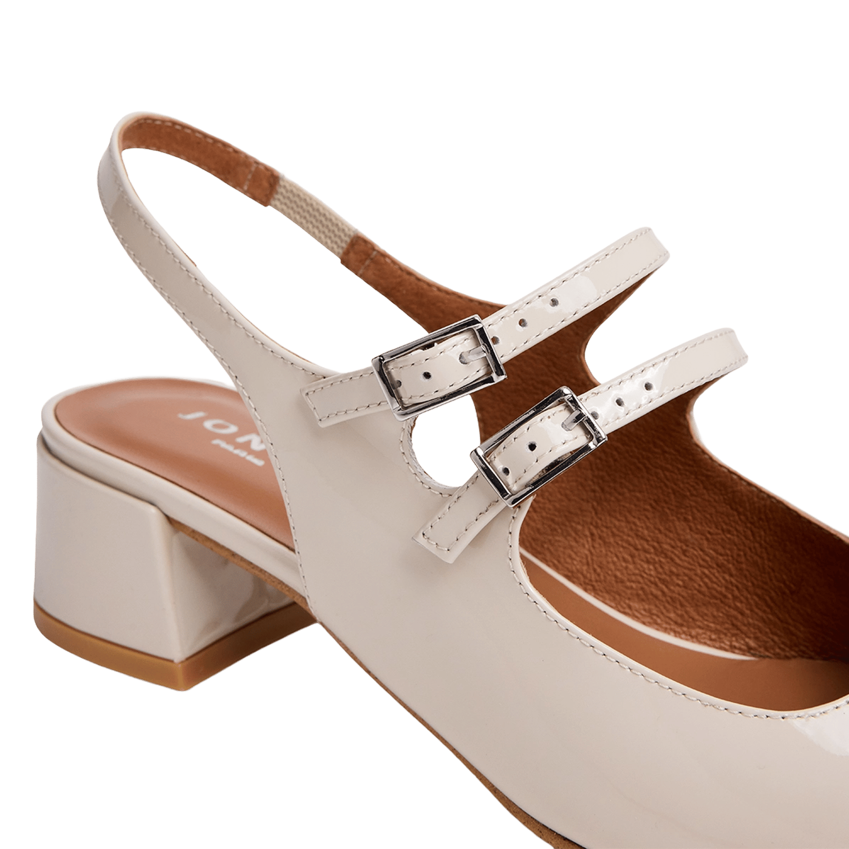 Babies slinbacks en cuir dribble JONAK Blanc