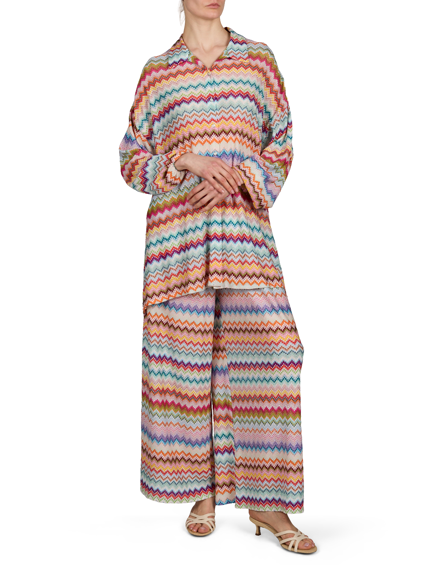 Pantalon large à motifs MISSONI Multicolore