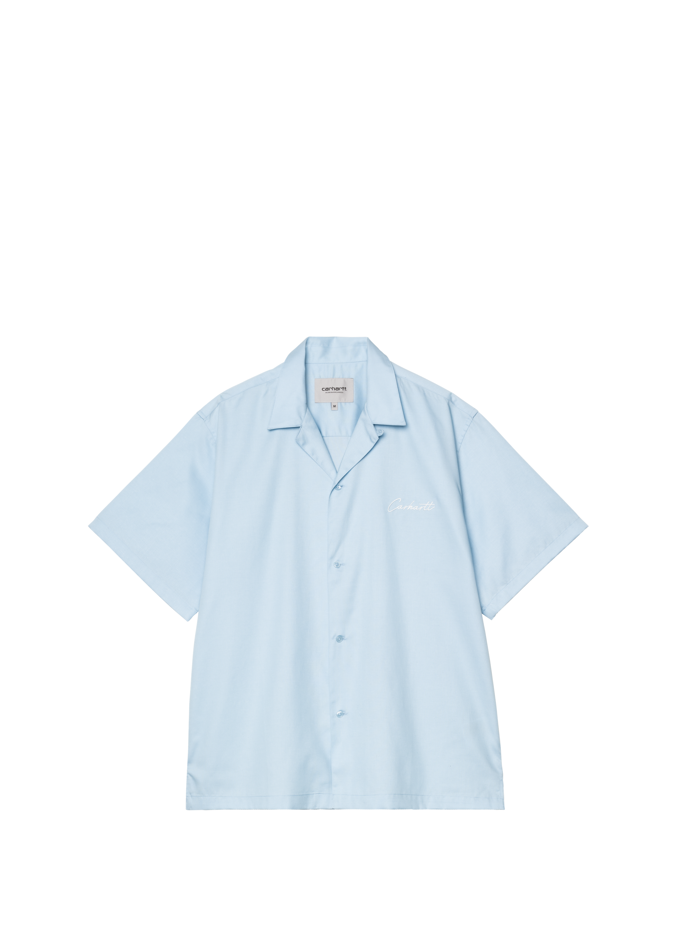 Chemise manches courtes broderie logo CARHARTT WIP Bleu