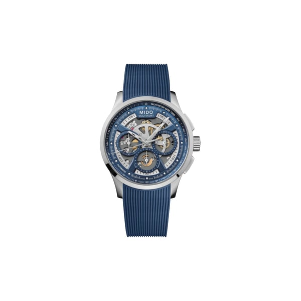Montre Multifort Skeleton Chronographe en acier inoxydable Montre Multifort Skeleton Chronographe en acier inoxydable