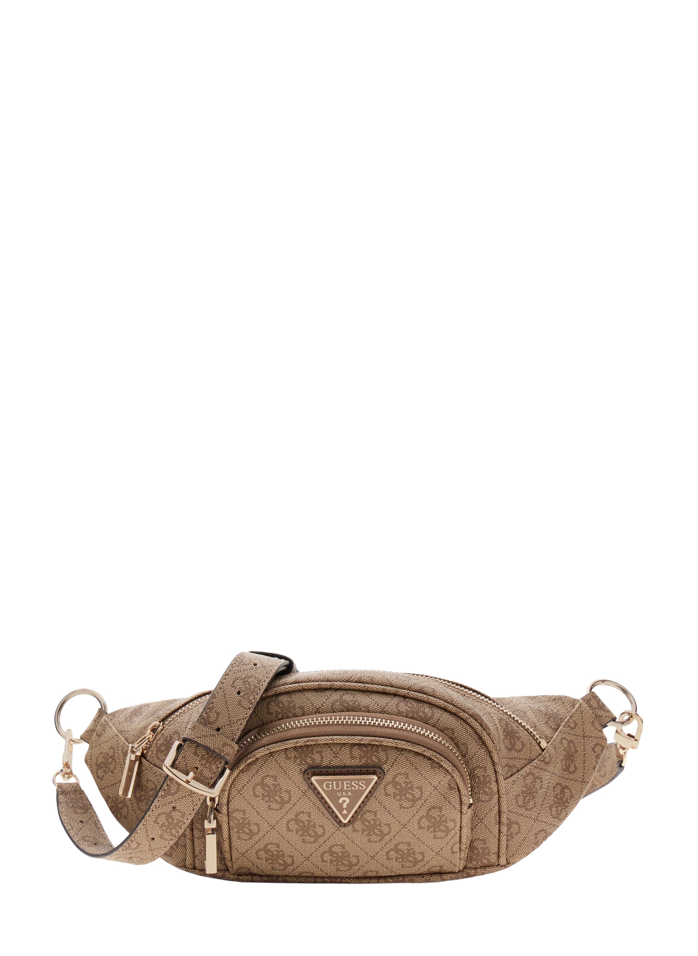 Latona logo fanny pack GUESS Brown