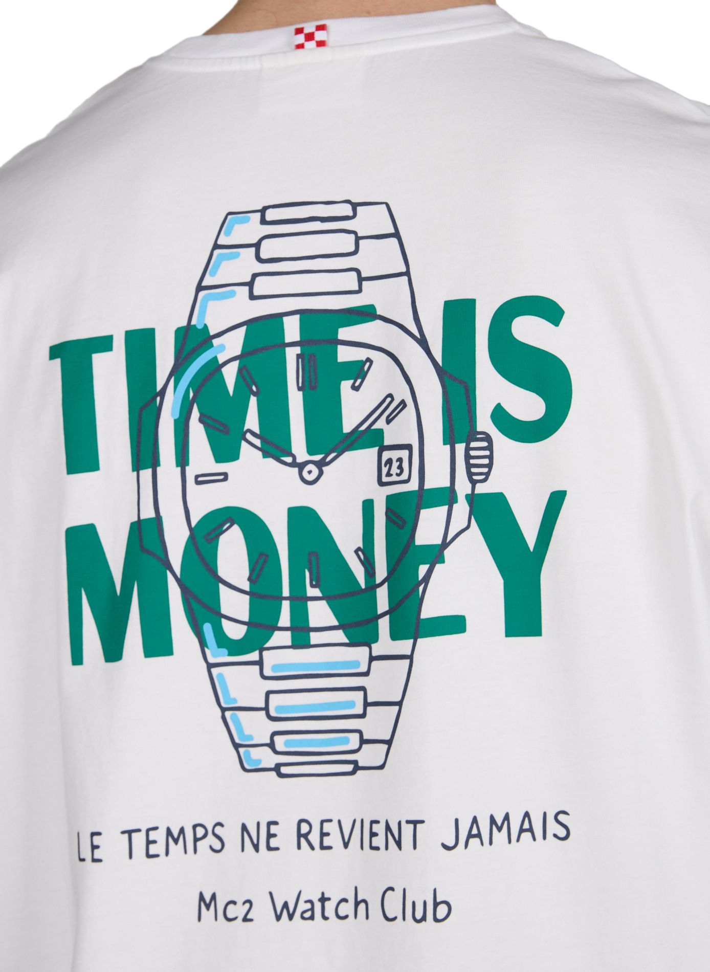 T-shirt ample sérigraphié en coton MC2 SAINT BARTH Blanc