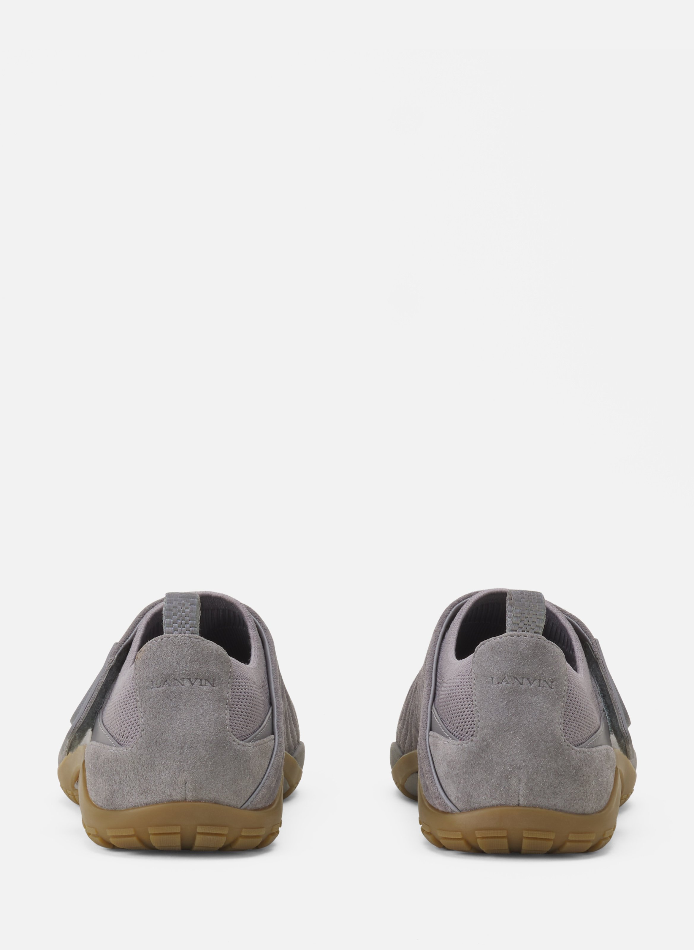 Sneaker lnv1 en suede tricote LANVIN Gris