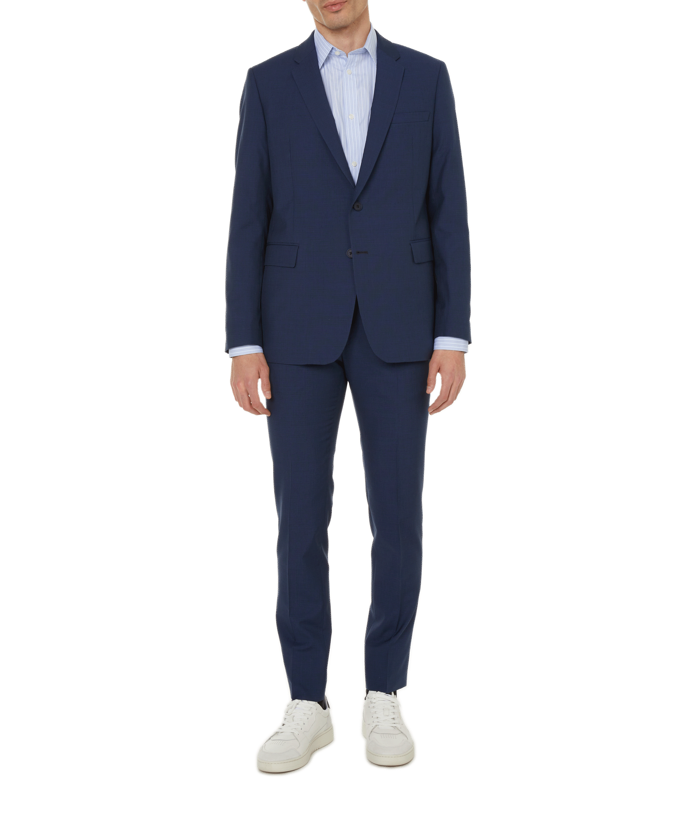 Wool-blend suit trousers  SAISON 1865 Blue