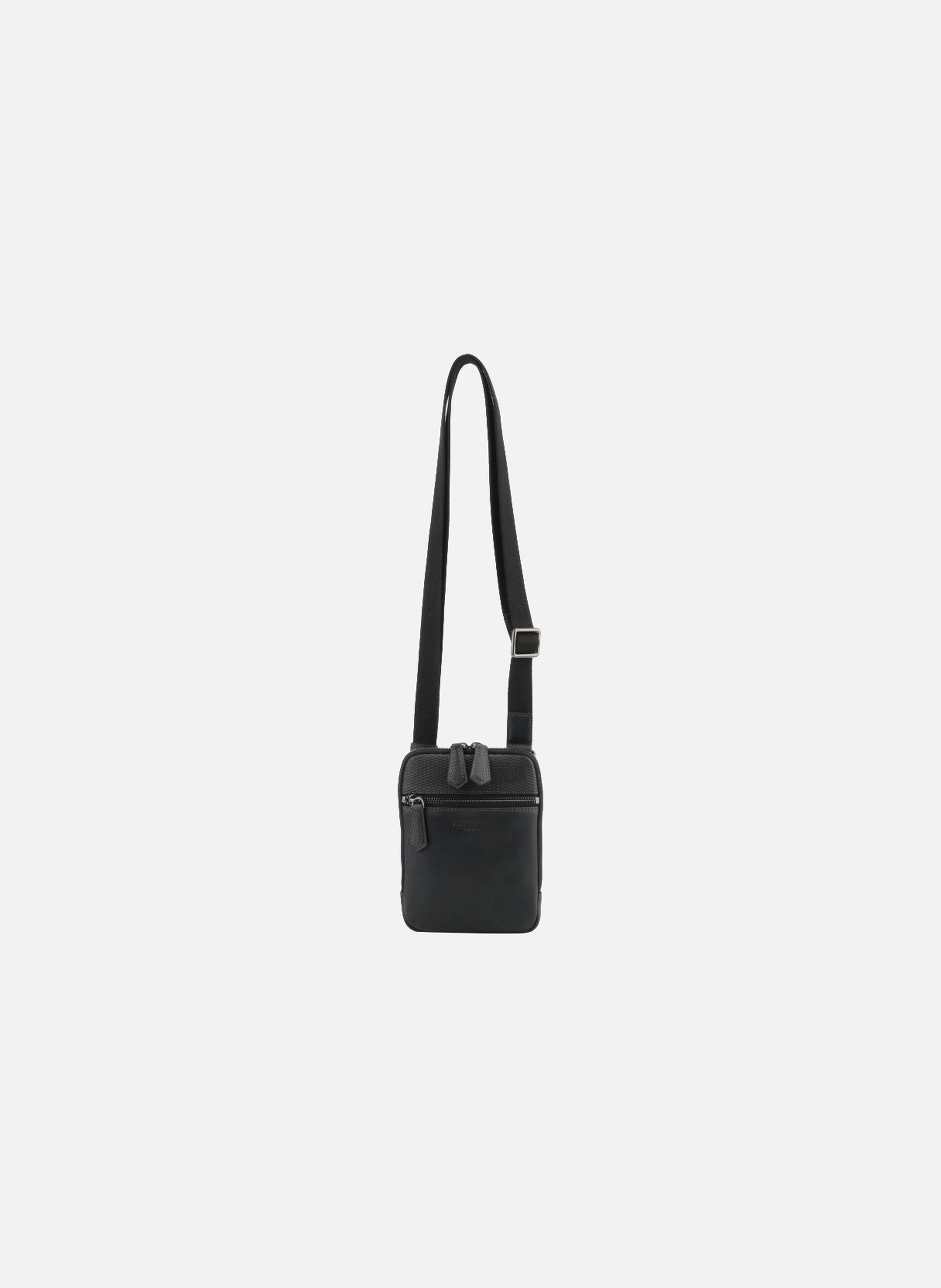 Raphael | sac porté travers en cuir de vachette POURCHET Noir