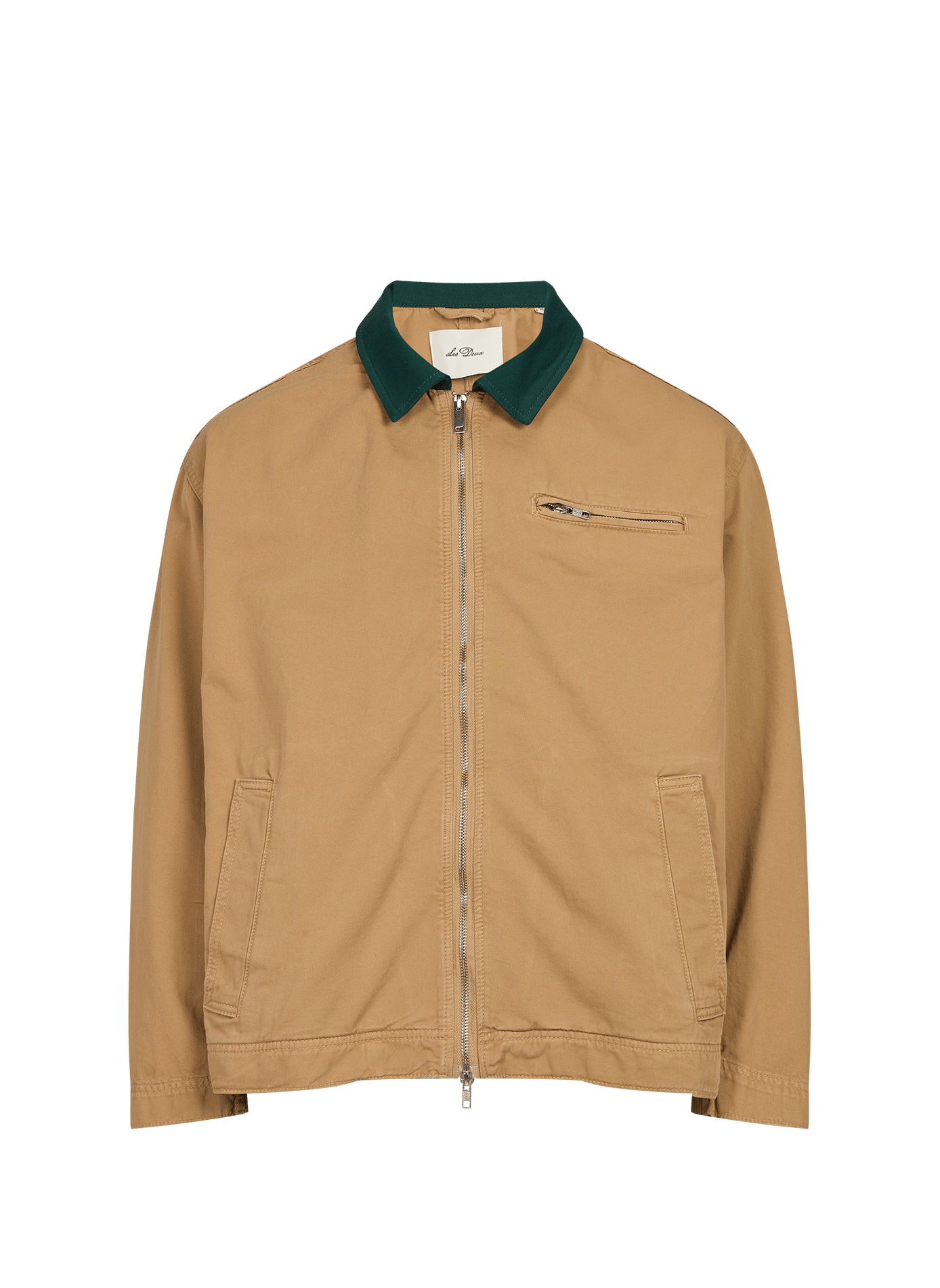 Jacket with classic cotton collar LES DEUX Beige
