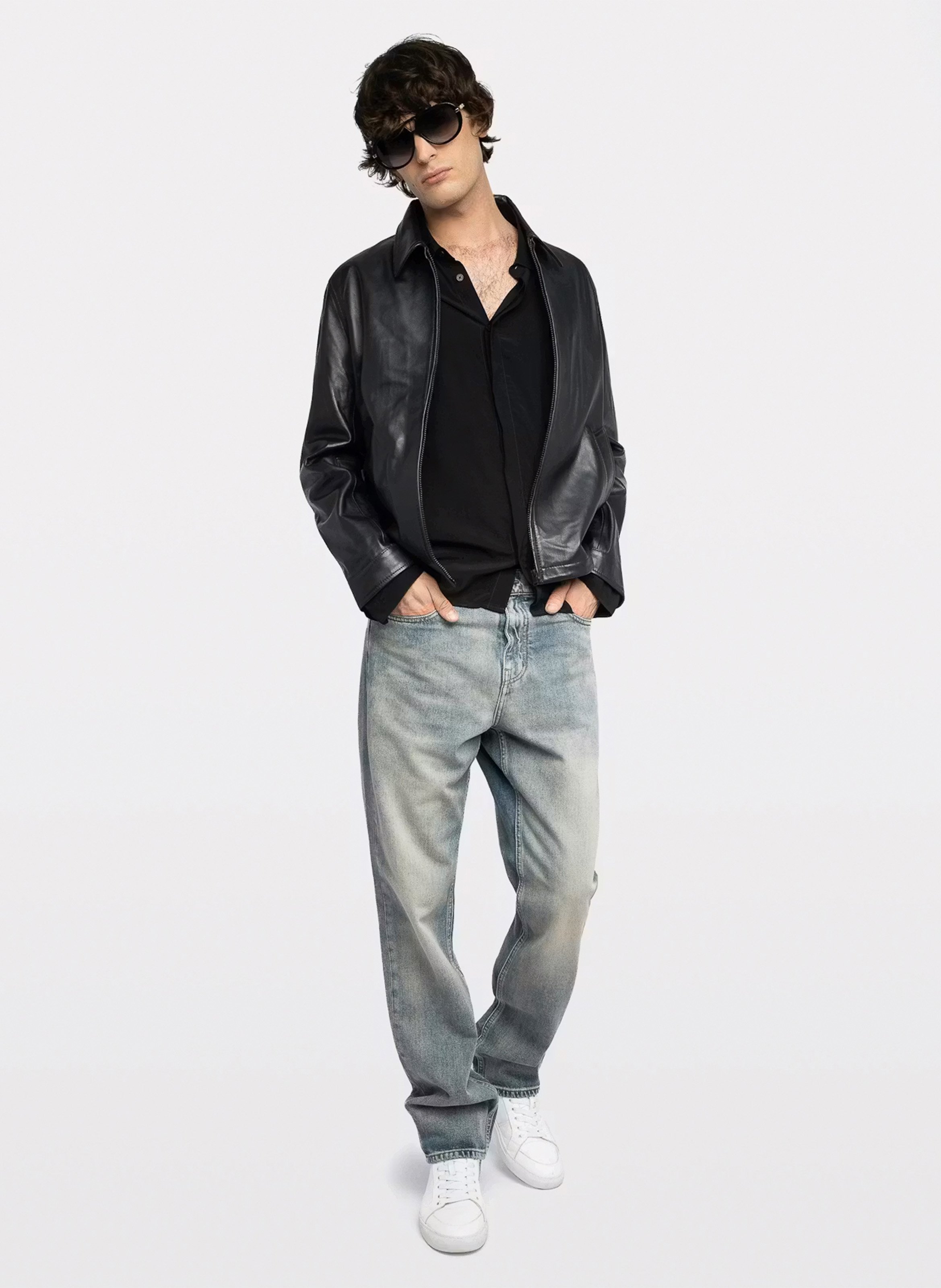 Blouson en cuir loumy ZADIG&VOLTAIRE Noir