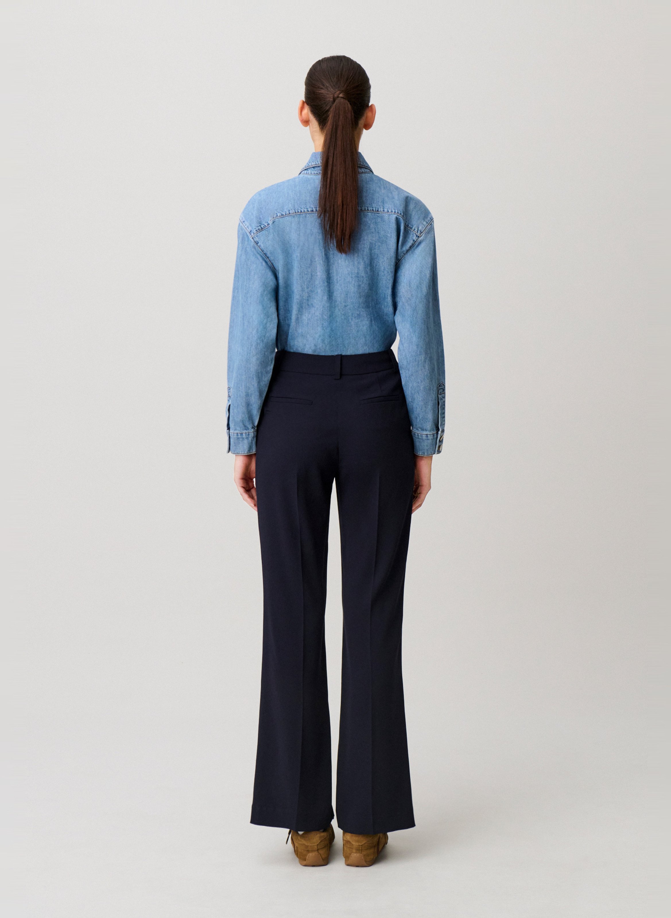 Pantalon droit CLAUDIE PIERLOT Bleu