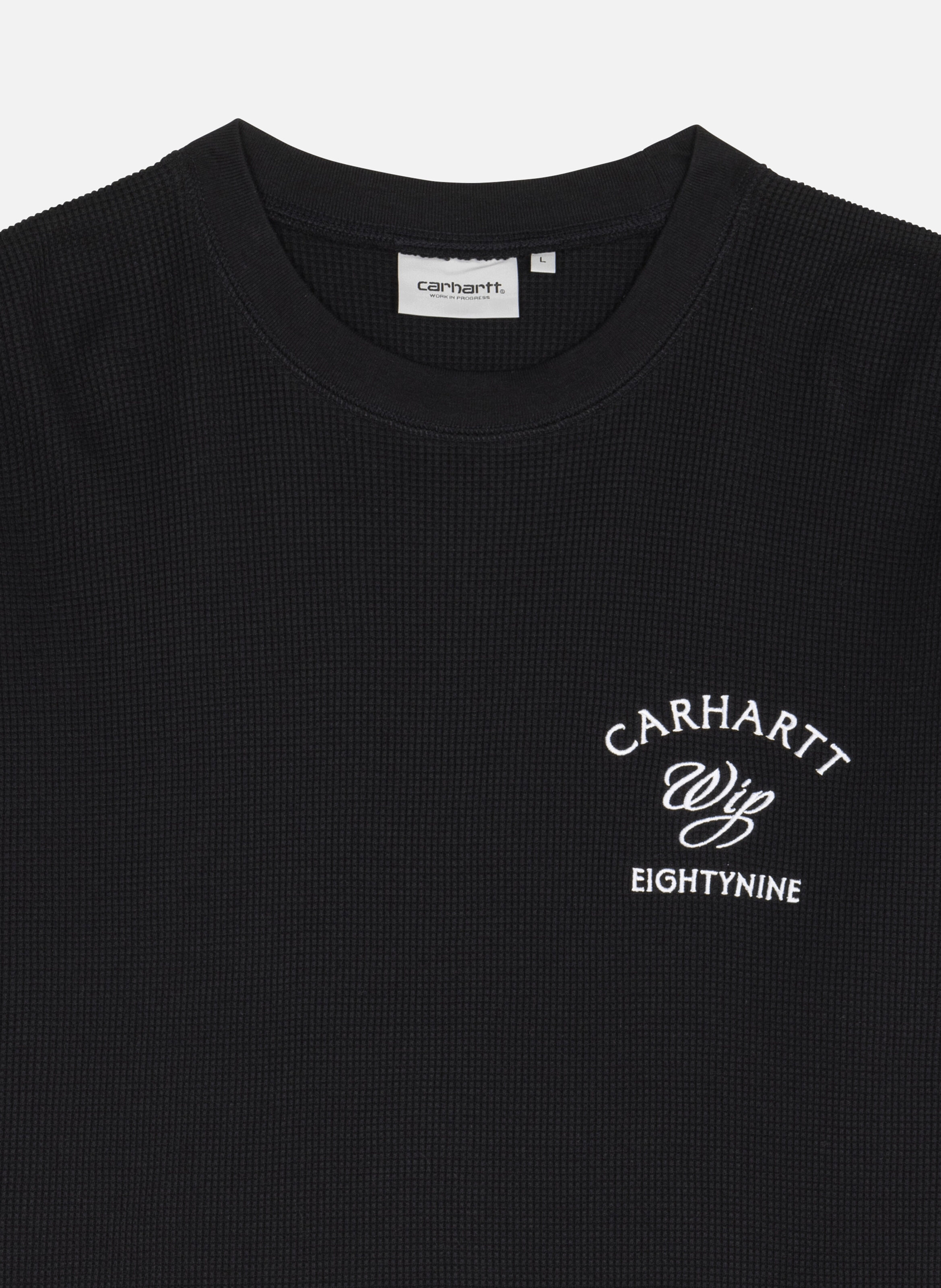 T-shirt l/s eightynine waffle t-shirt CARHARTT WIP Noir