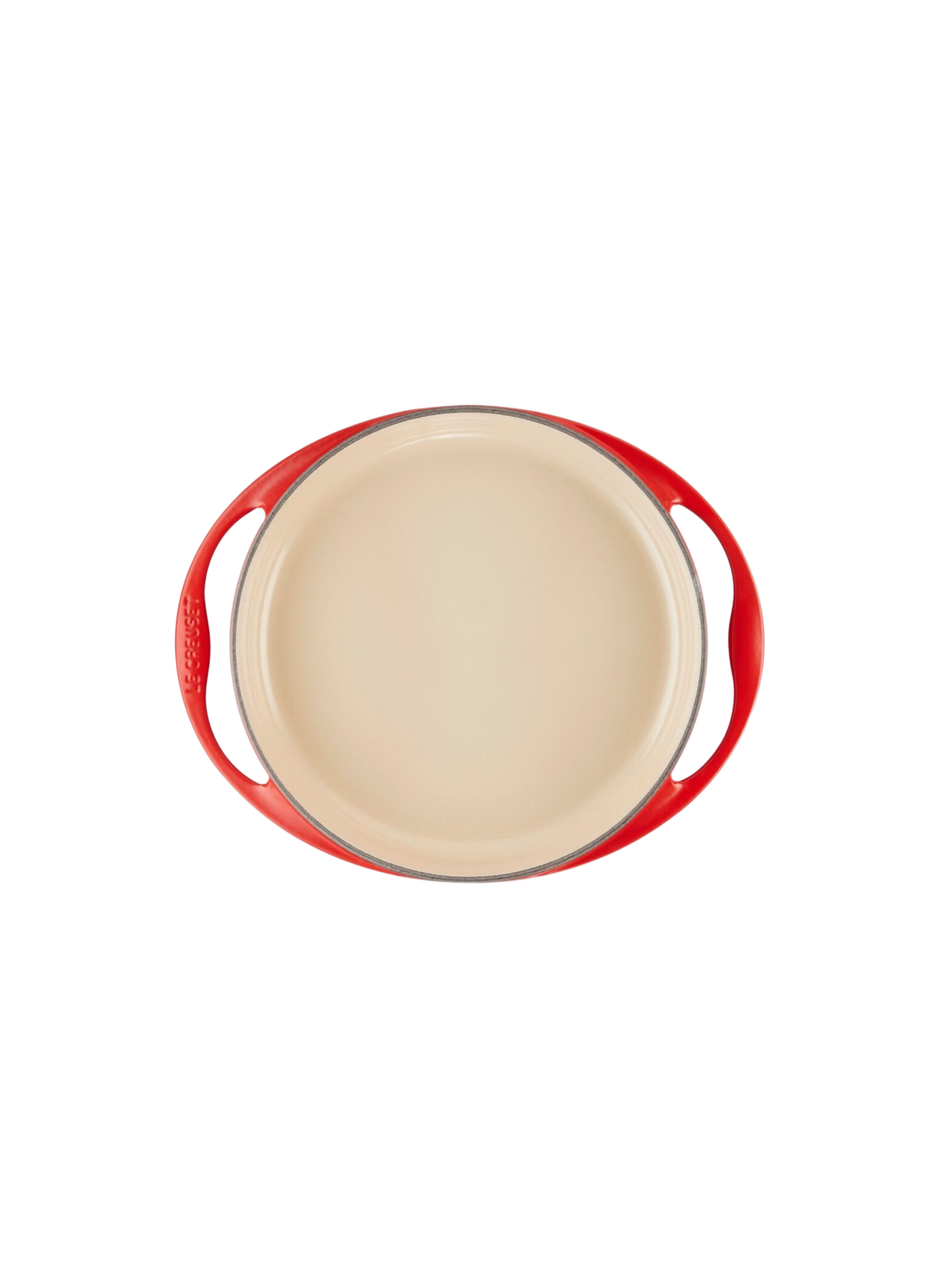 Tortenplatte 28 cm aus emailliertem Gusseisen LE CREUSET Rot