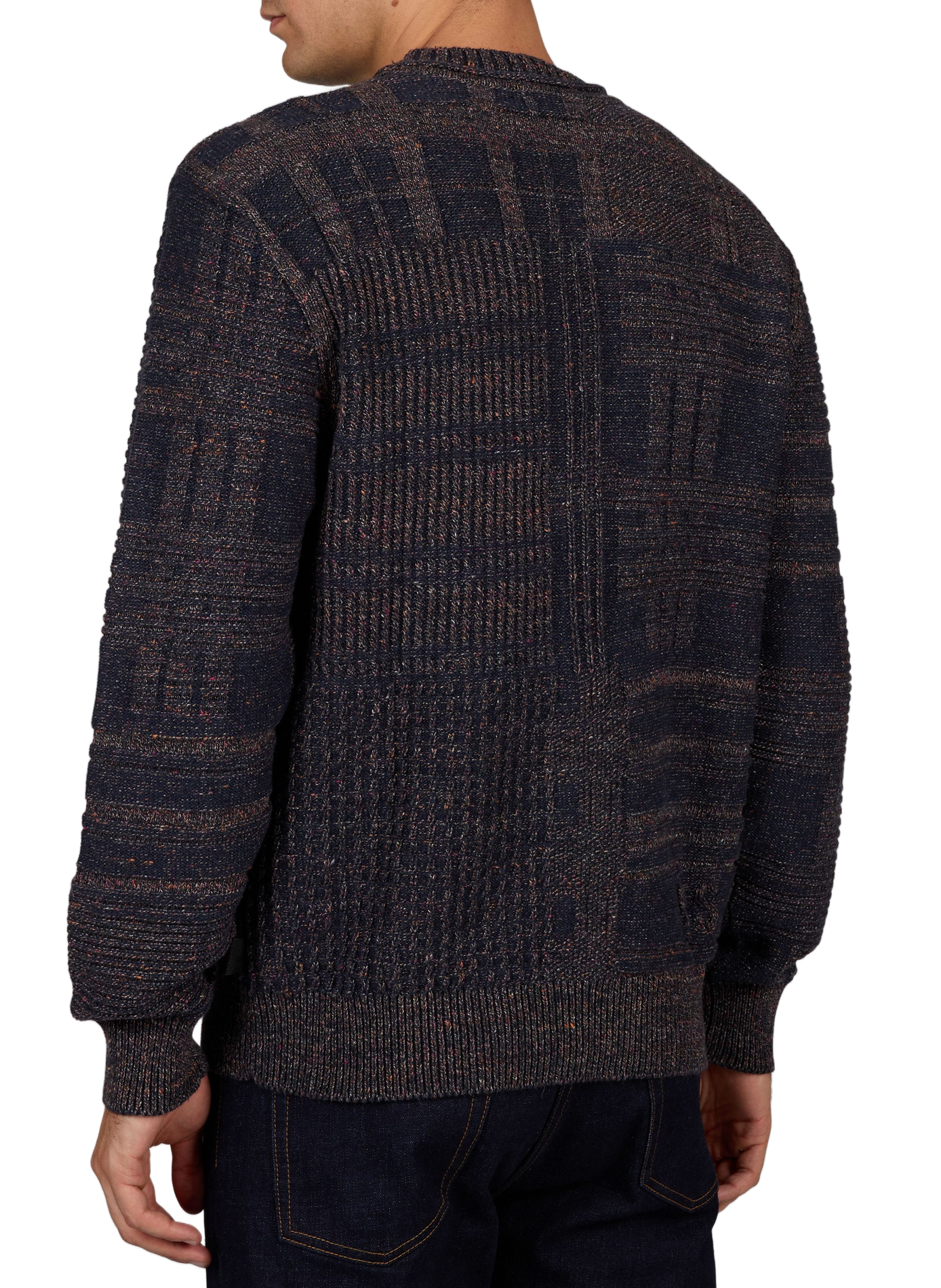 Round neck woven sweater PAUL SMITH Grey