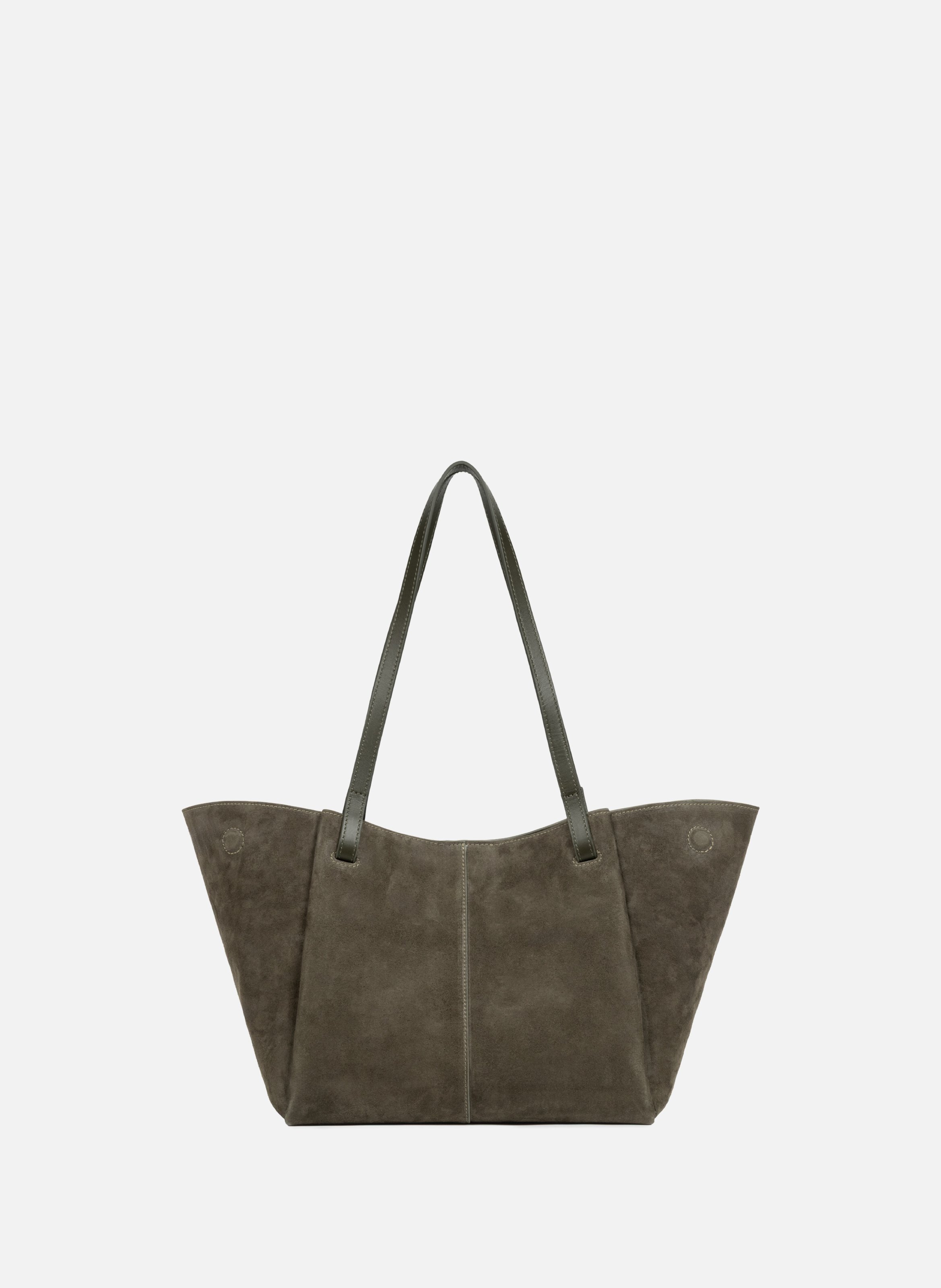 Sac cabas épaule - suède | Kaki LANCASTER Femme