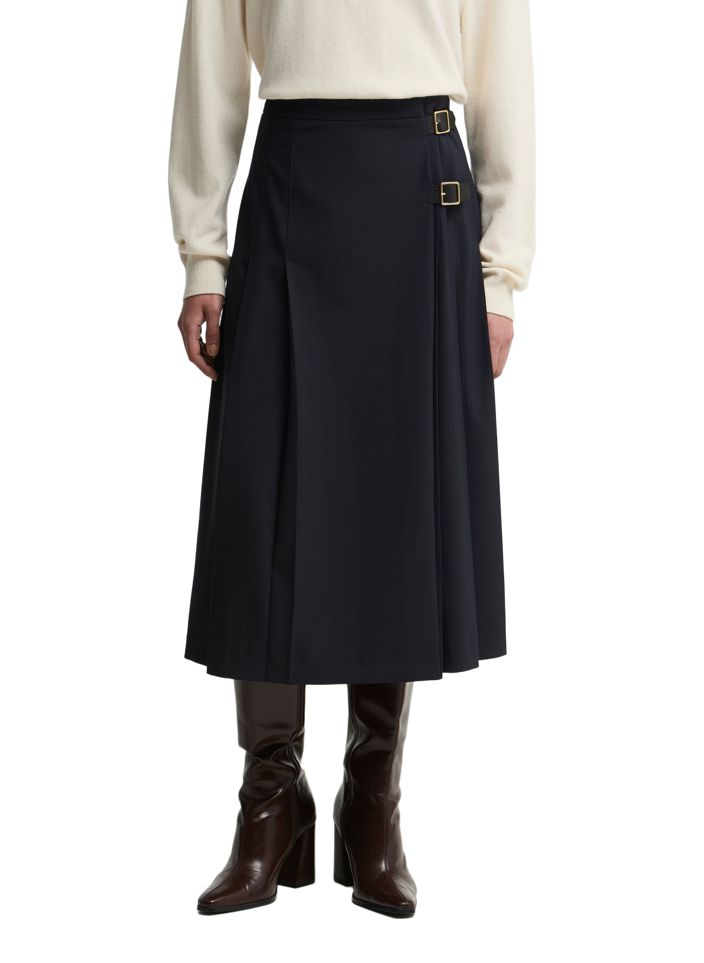 Delilah midi skirt with belts BARBOUR Blue