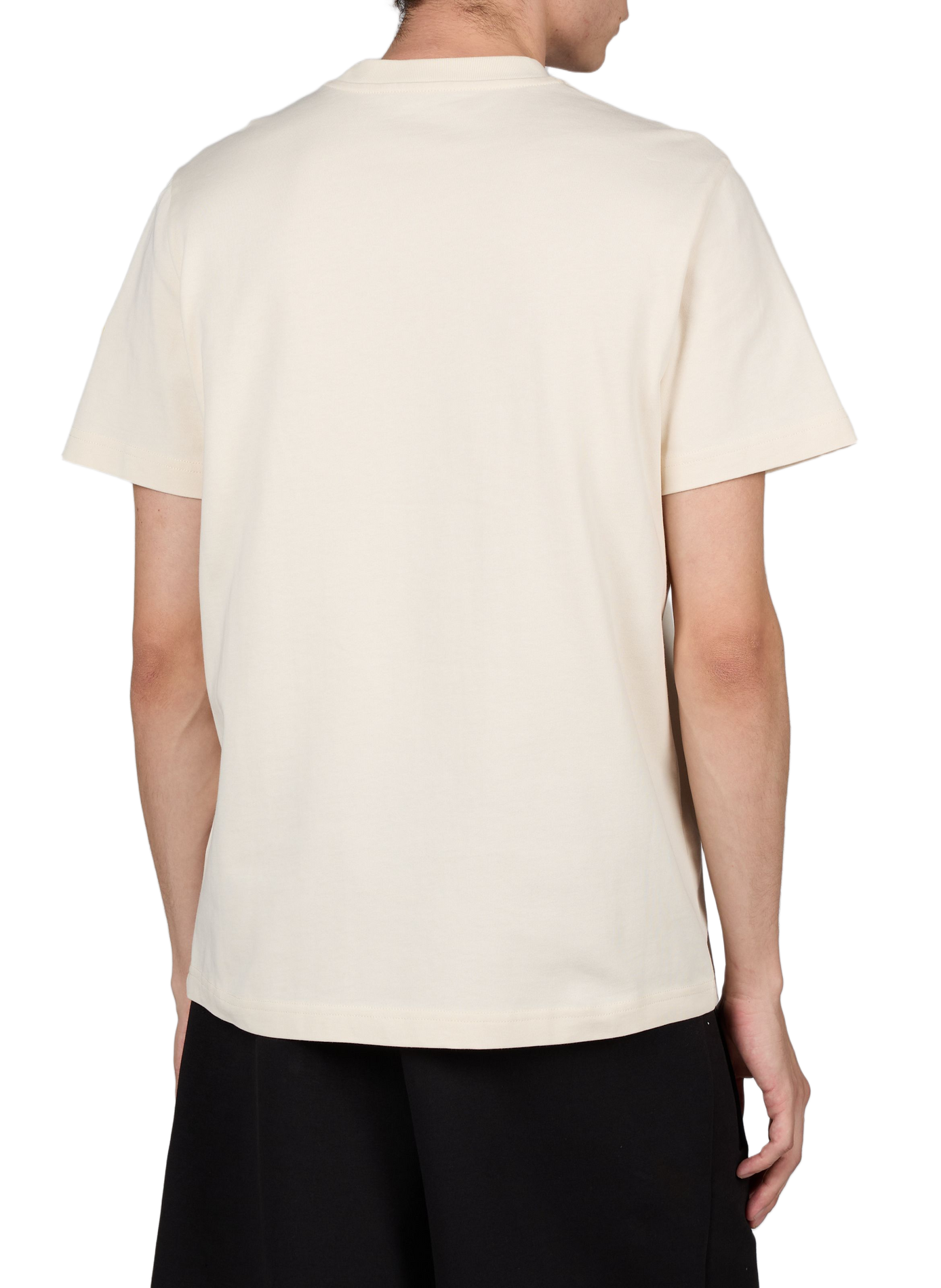 Rechte katoenen T-shirt MONCLER Wit