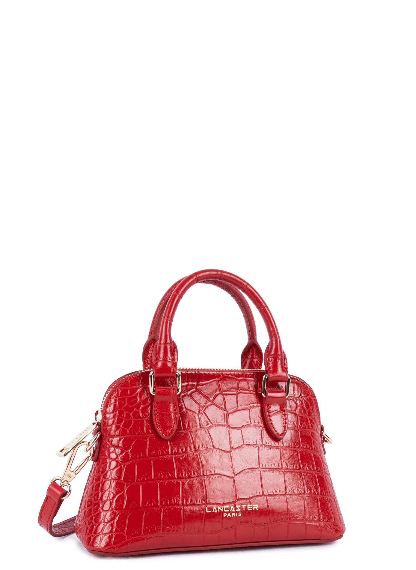Petit sac demi lune - exo LANCASTER Rouge