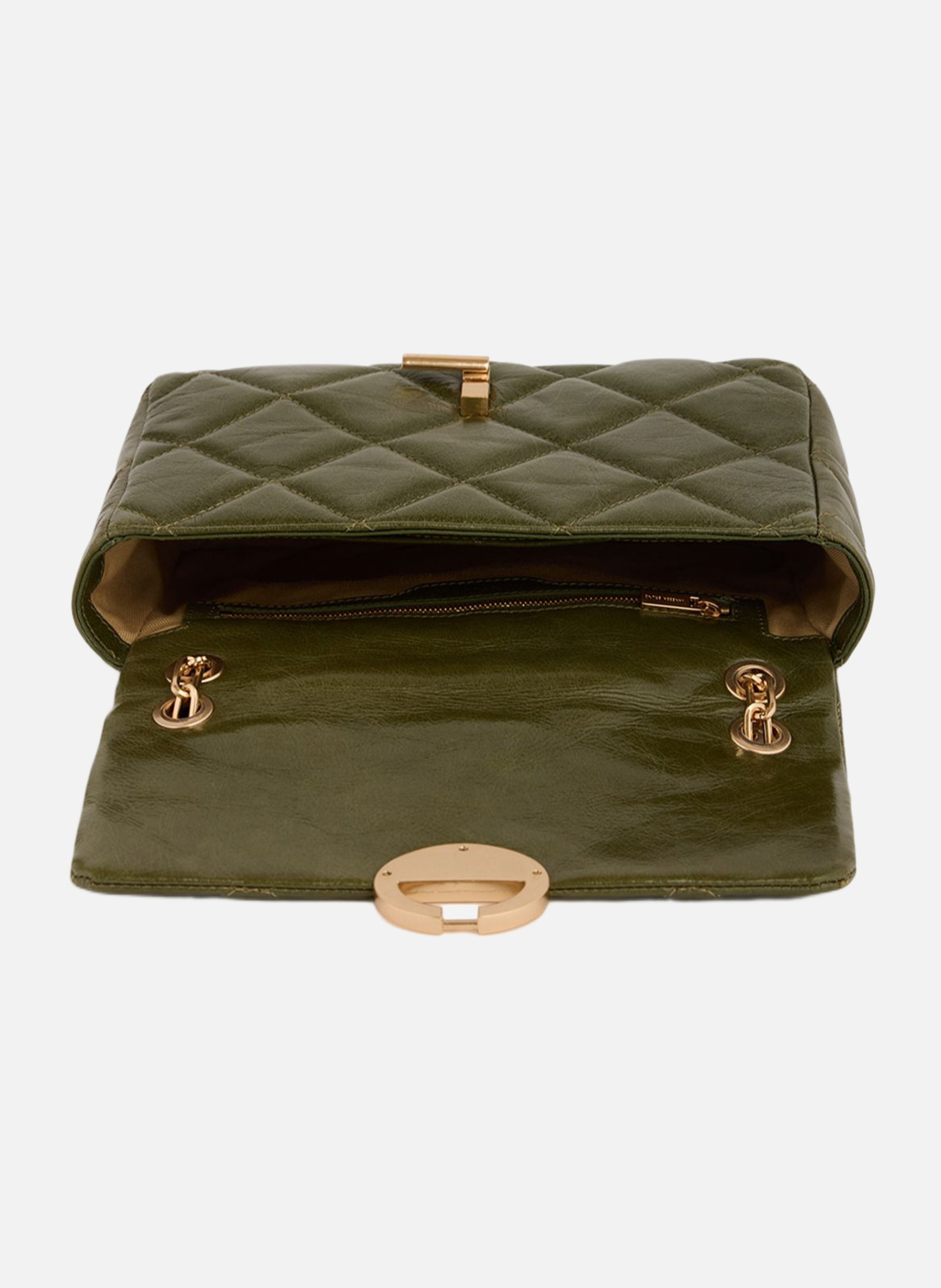 Grand sac moon en cuir VANESSA BRUNO Vert