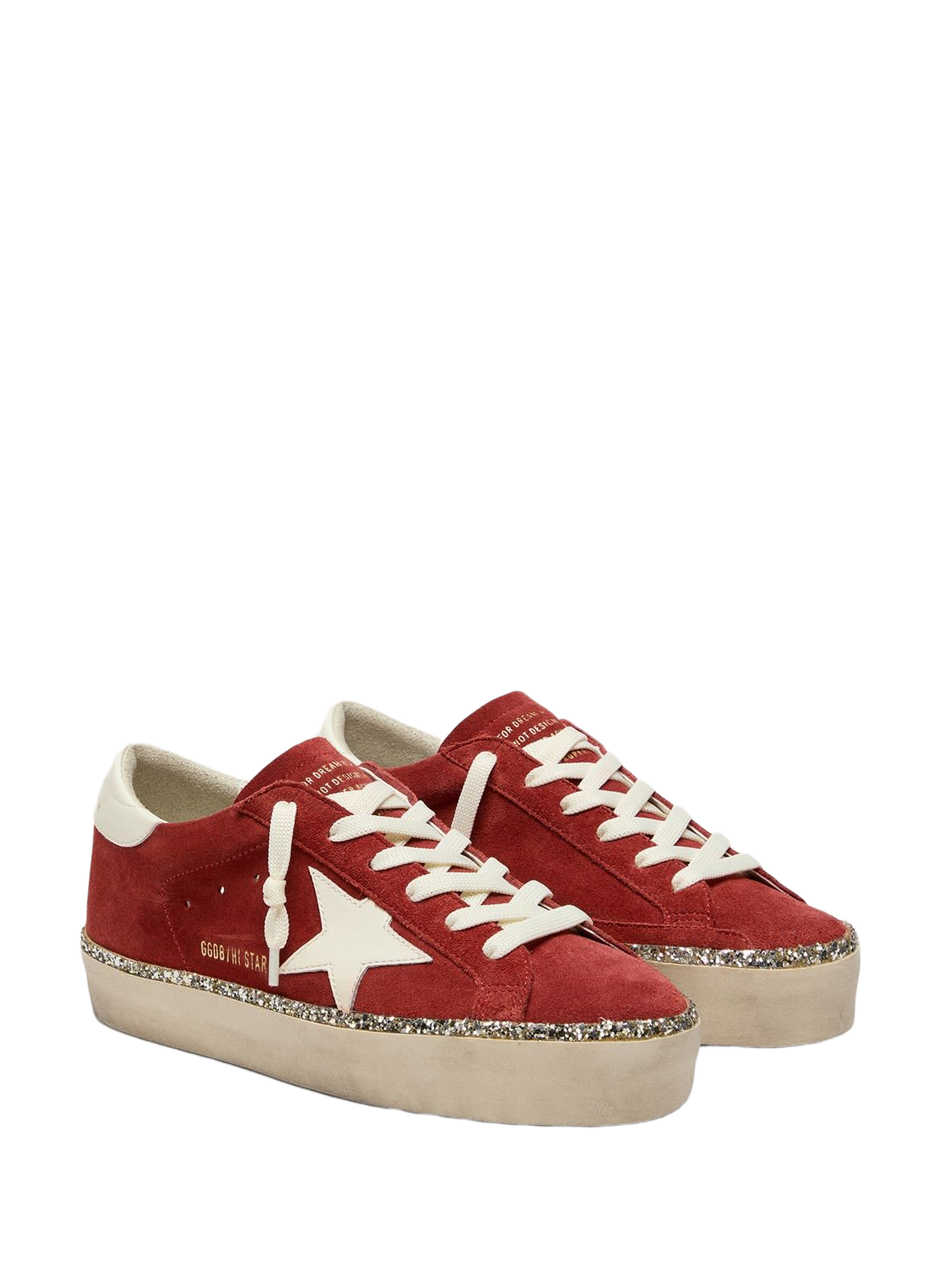 Hi Star sneakers van suède leer met glitter GOLDEN GOOSE Veelkleurig