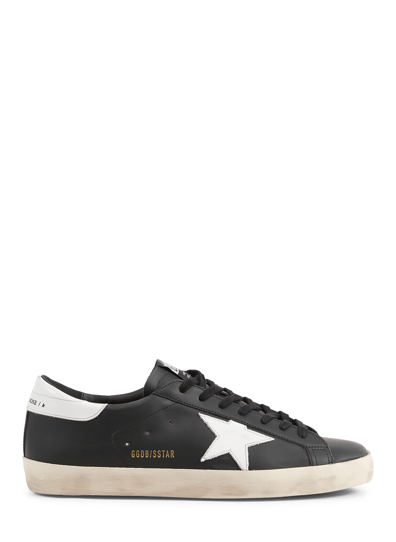 Leather SUPER STAR sneakers GOLDEN GOOSE Black
