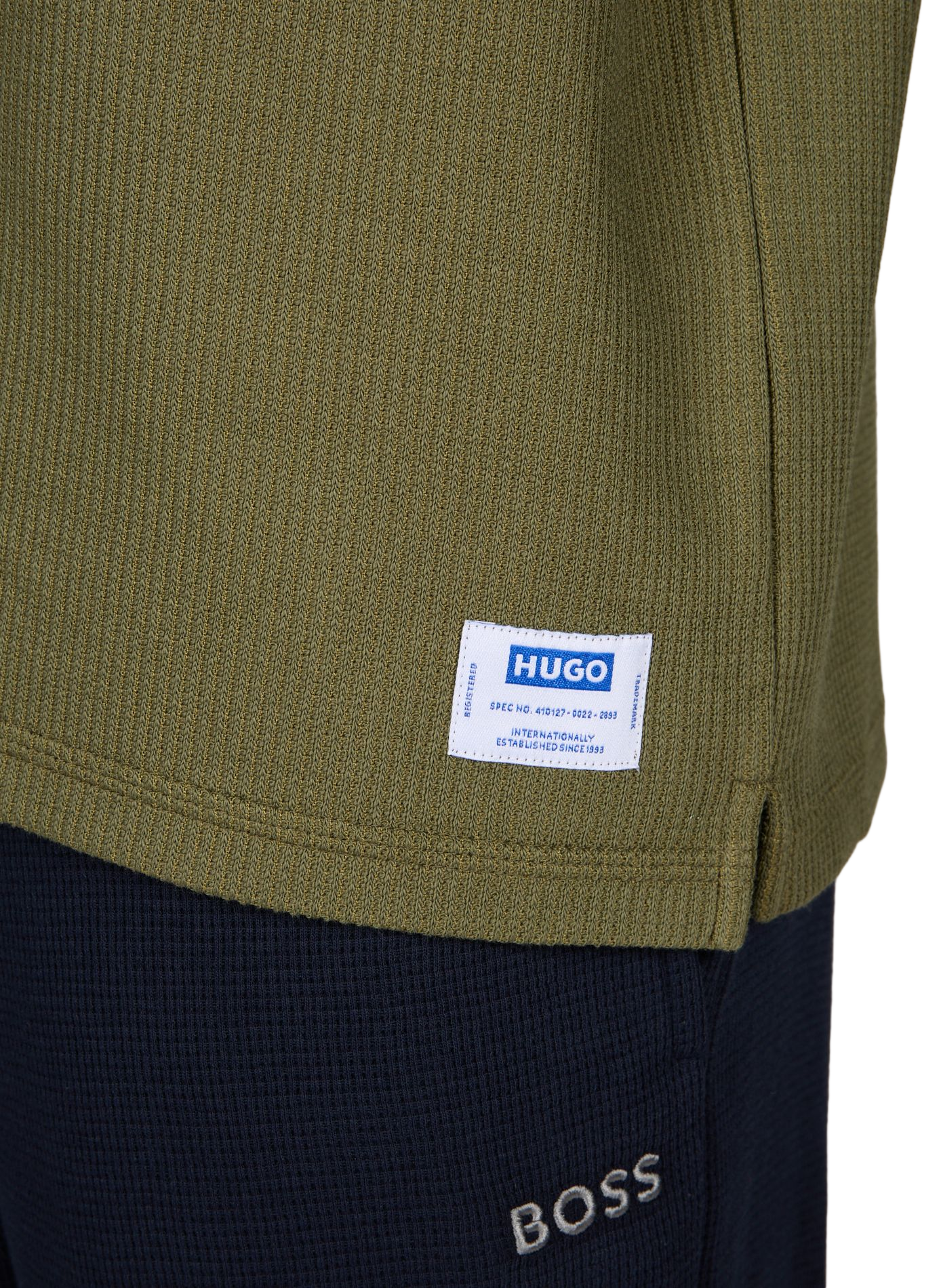 T-Shirt aus Mischbaumwolle HUGO BLUE Grun