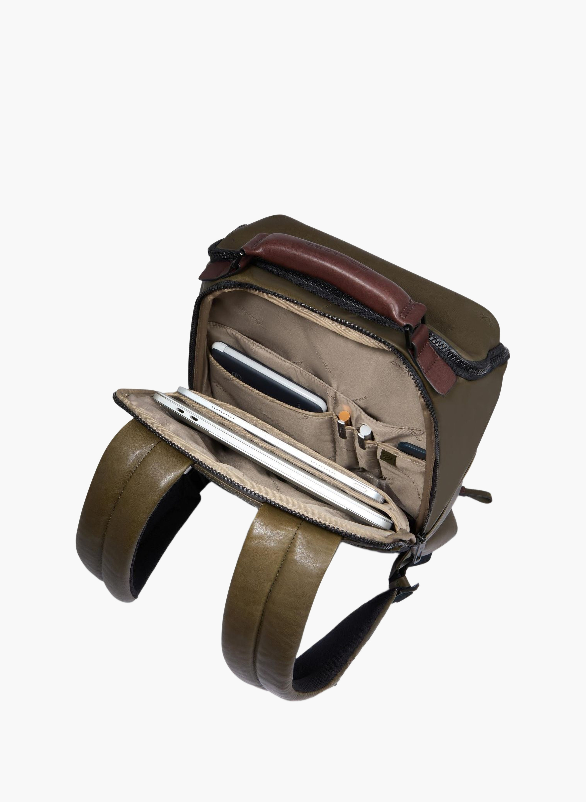 Sac à dos de voyage pour ordinateur 15,6" PIQUADRO Vert