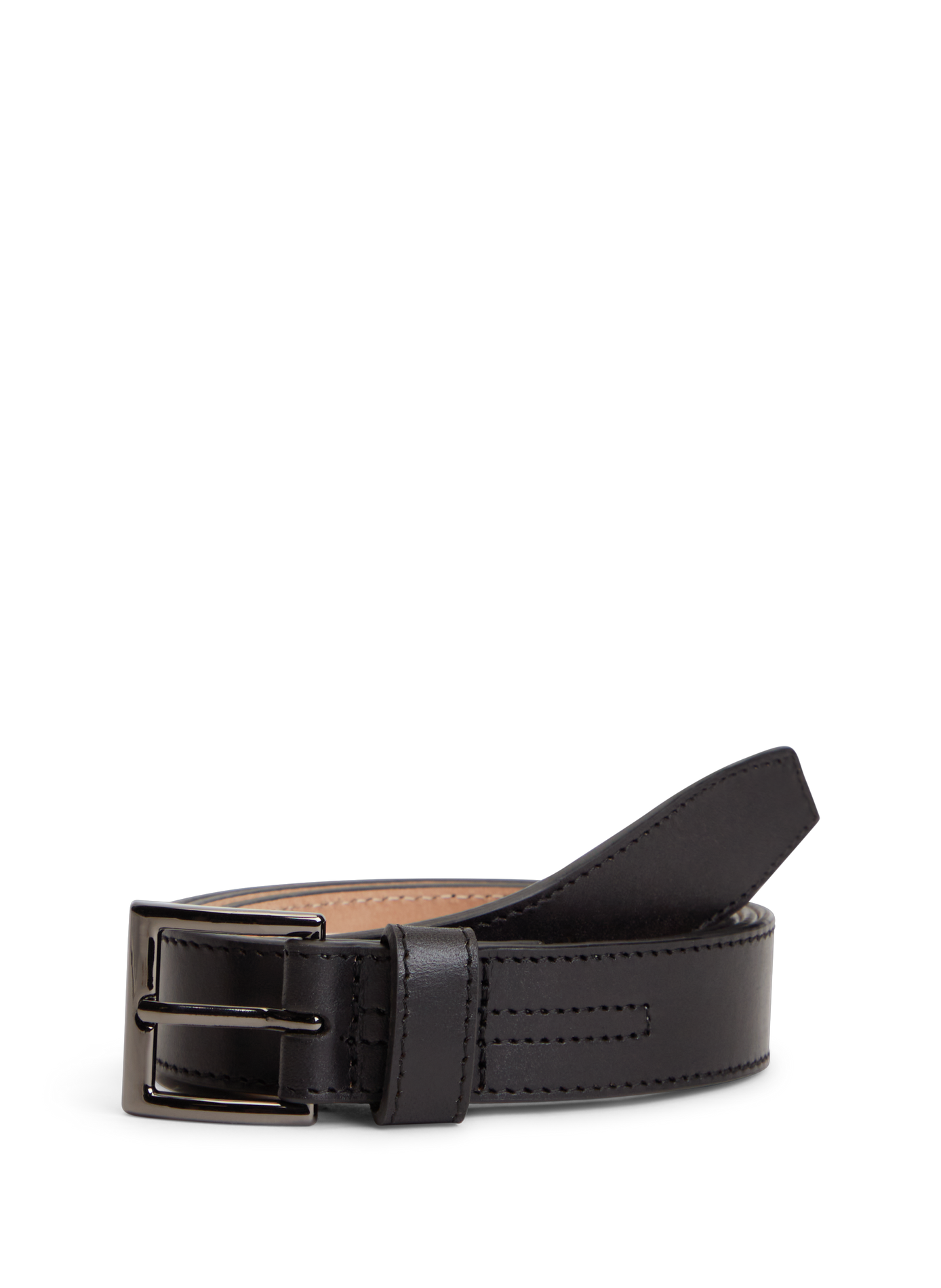 Plain buckle belt TOMMY HILFIGER Black