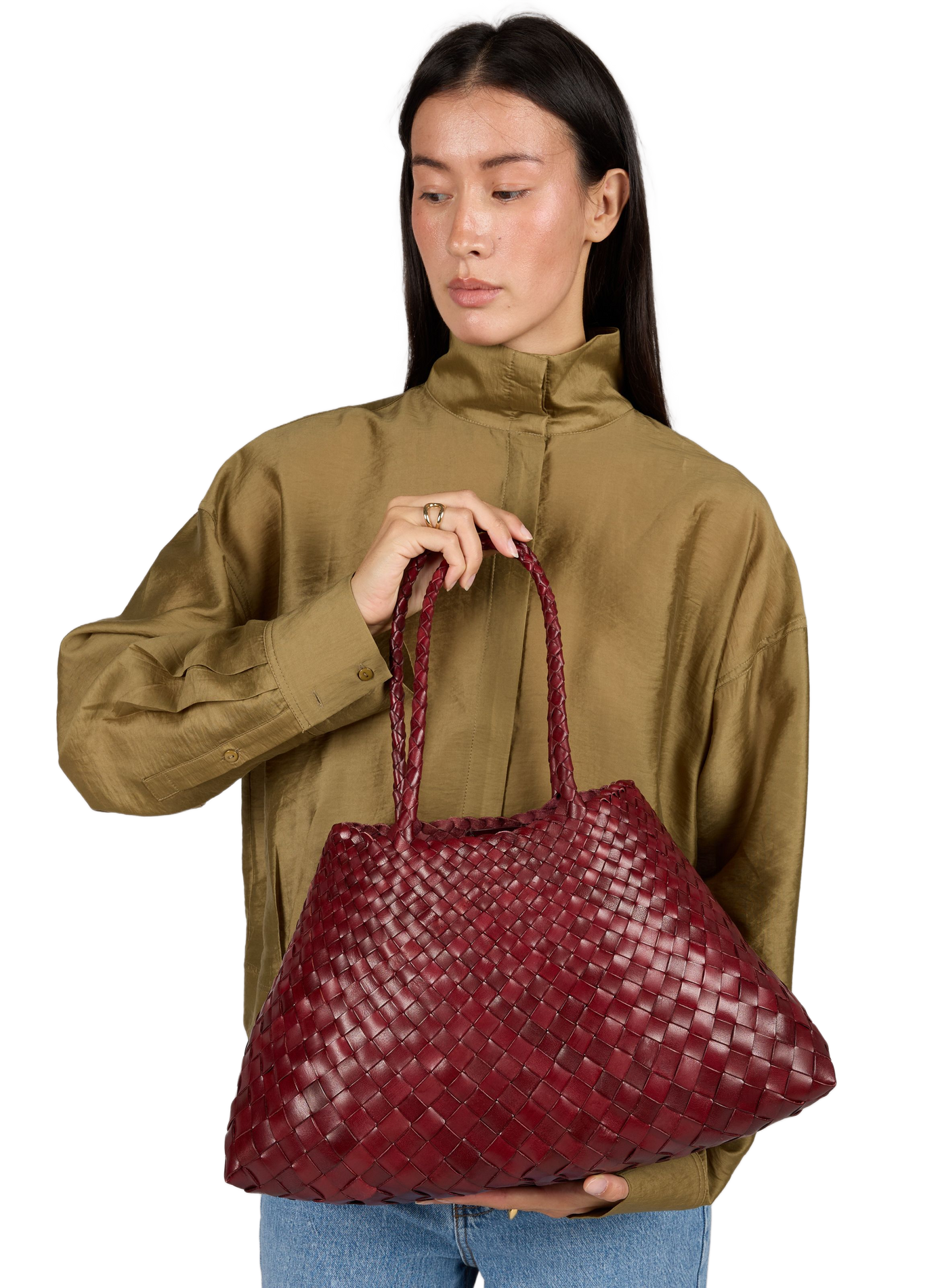 Santa Croce Big tote bag DRAGON DIFFUSION Red
