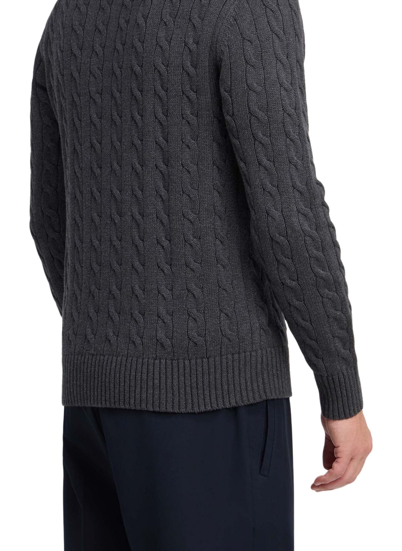 Pull col montant en coton EDEN PARK Grey