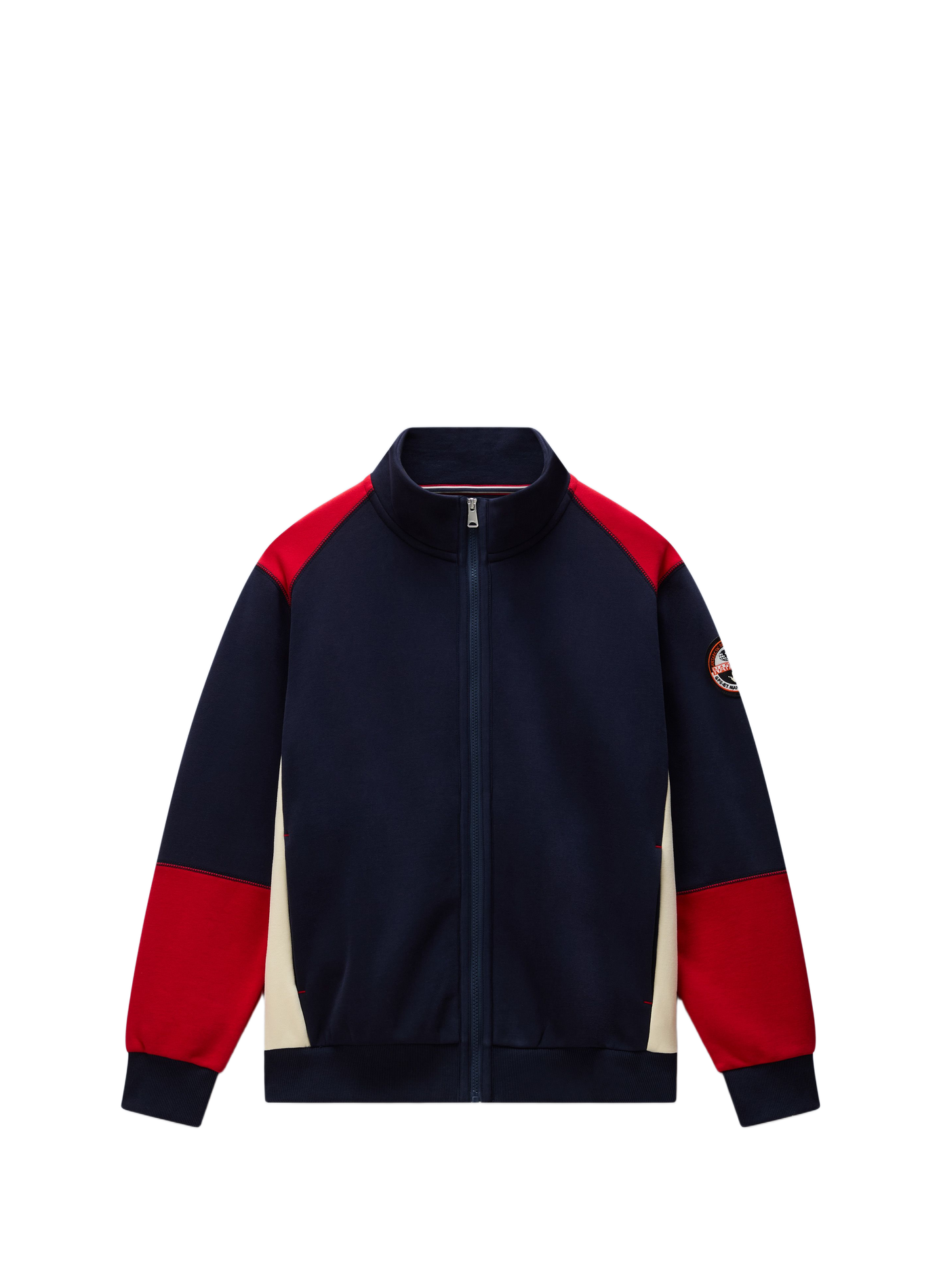 Gilet col montant zippé à dos brodé NAPAPIJRI Multicolore