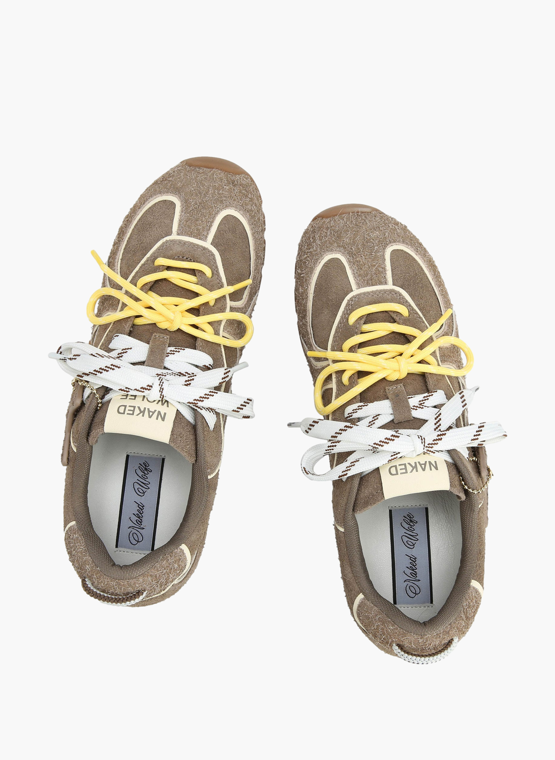 Baskets ace m en daim NAKED WOLFE Marron