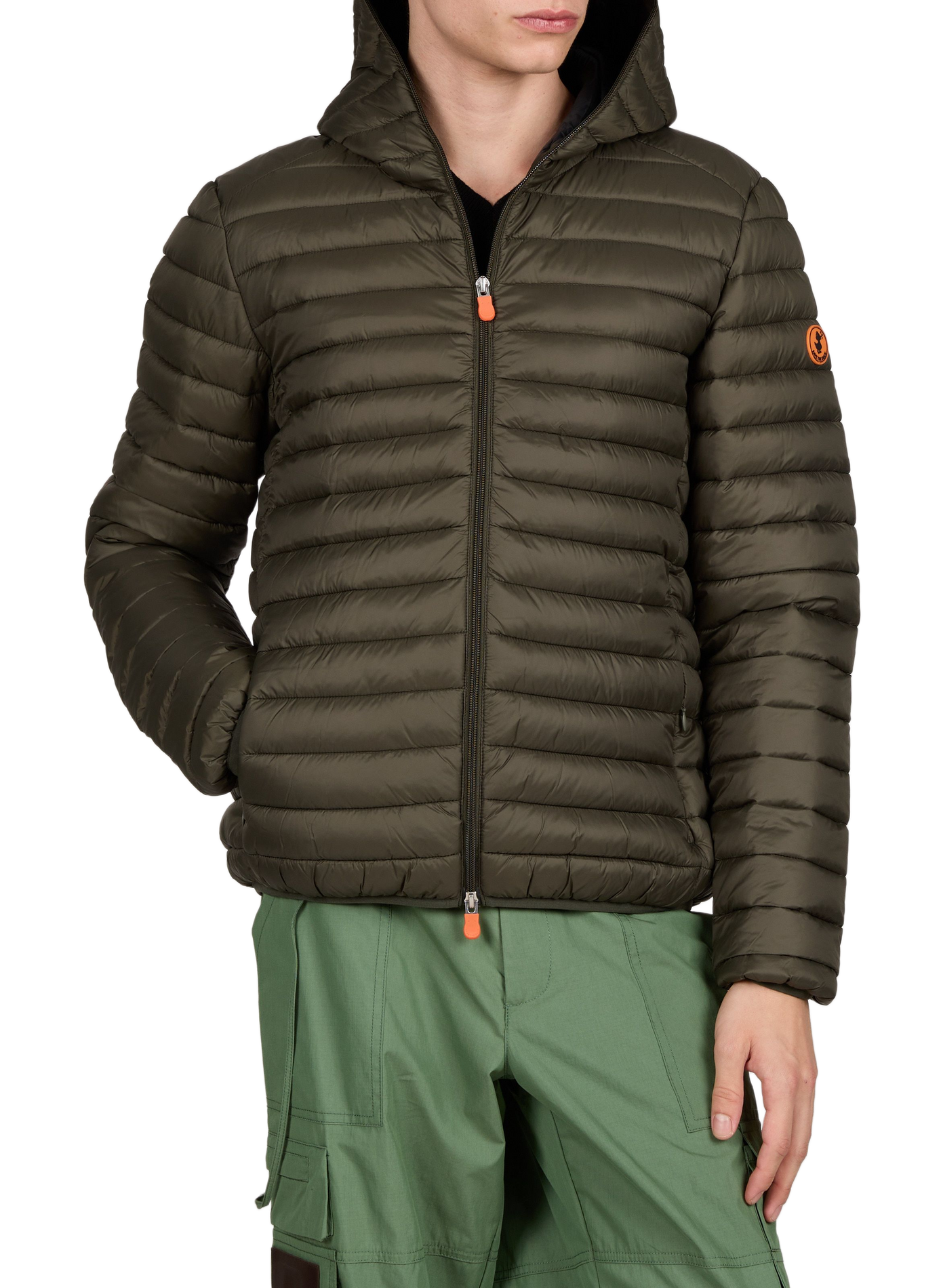 Padded Oversized Donald Puffer Coat SAVE THE DUCK Khaki
