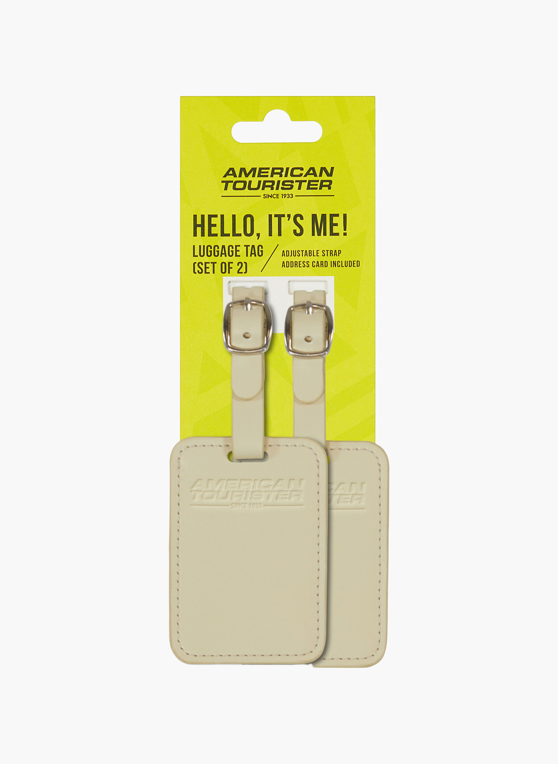 Étiquette à bagages taille s AMERICAN TOURISTER Beige